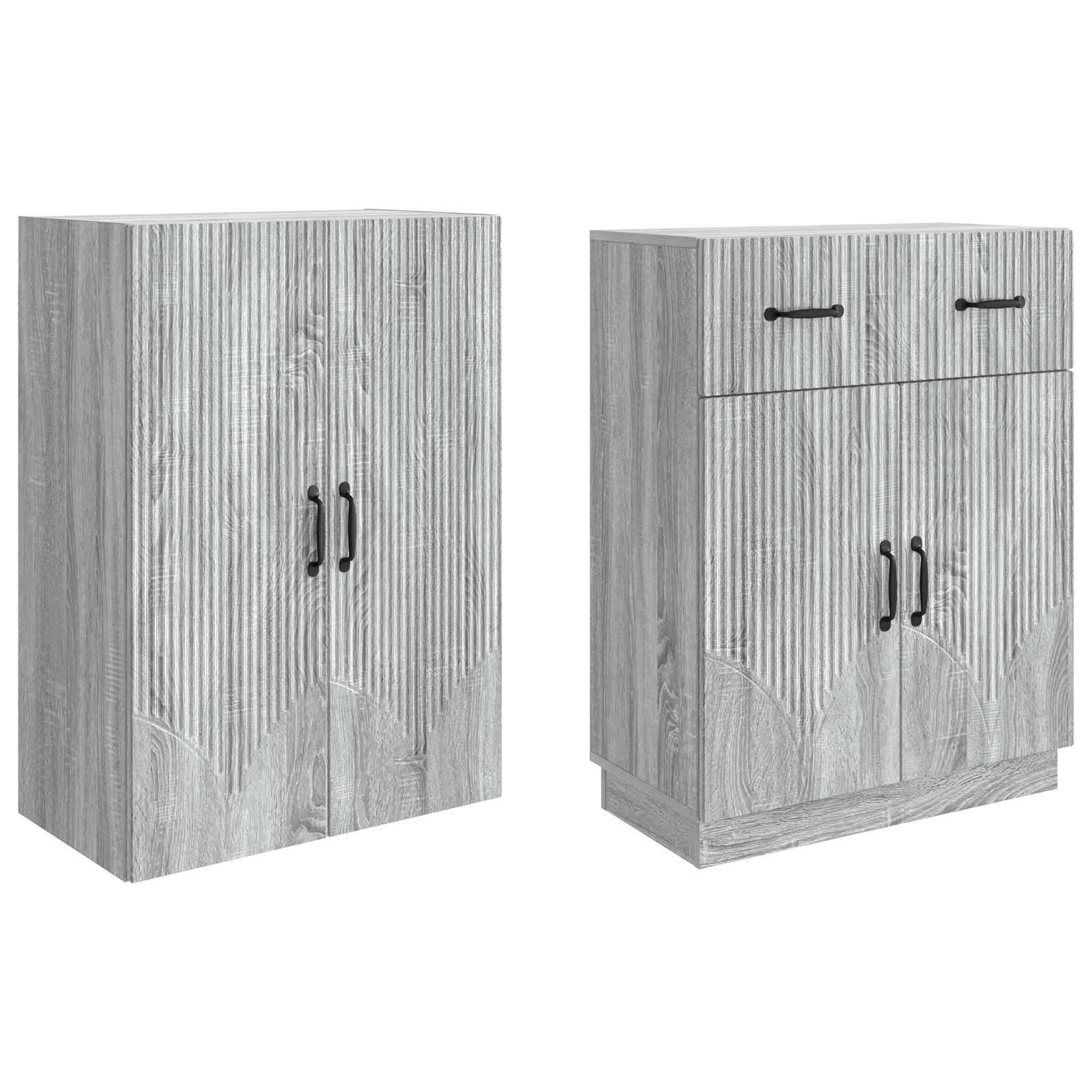 Ensemble de Meubles 2 pcs Sonoma gris Bois d'ingénierie - XIOS