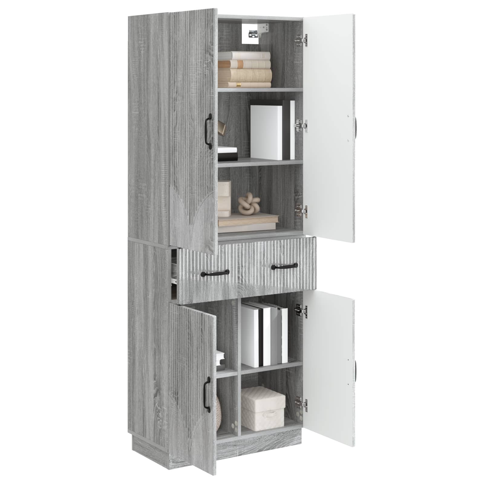 Ensemble de Meubles 2 pcs Sonoma gris Bois d'ingénierie - XIOS