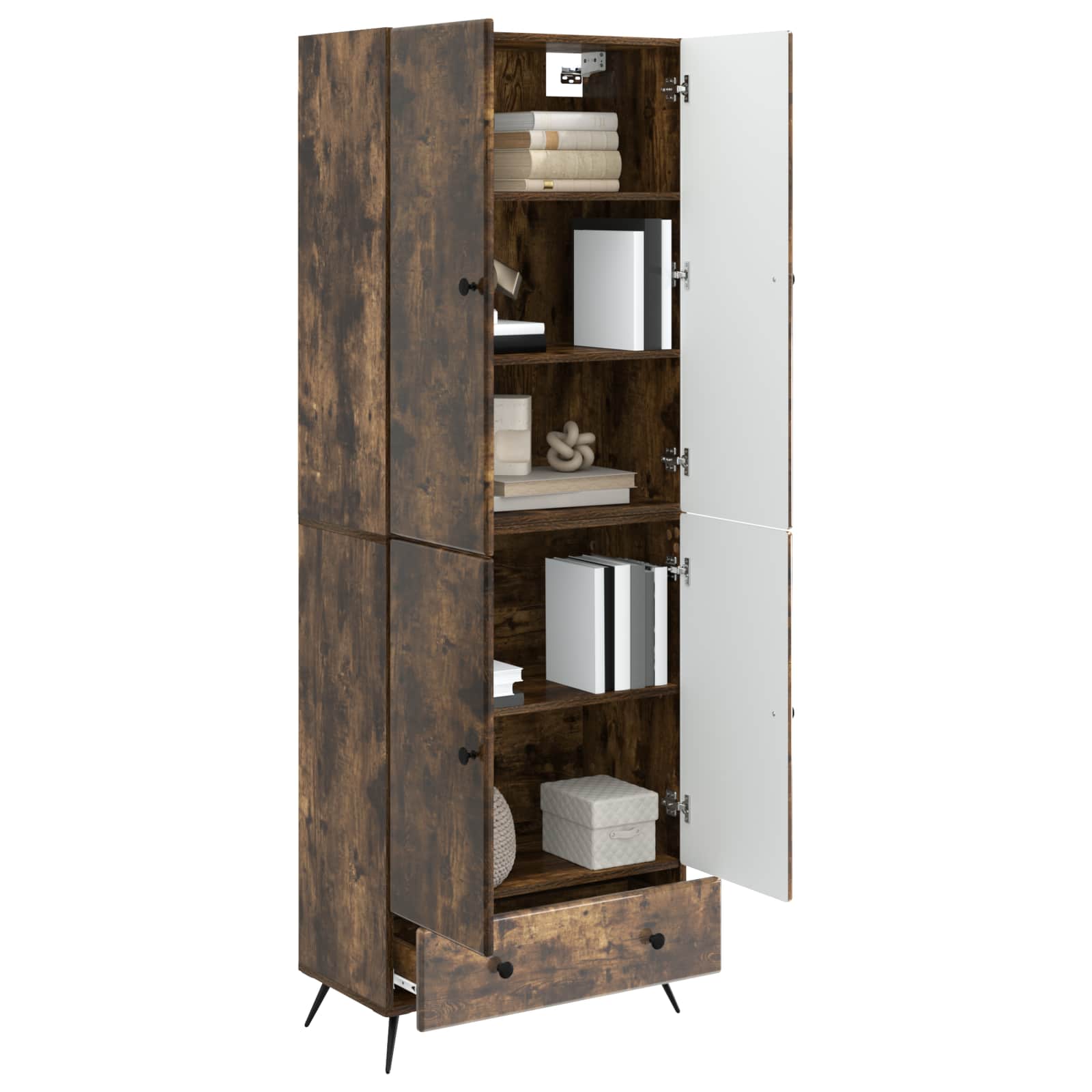Ensemble de Meubles 2 pcs Chêne fumé Bois d'ingénierie - XIOS