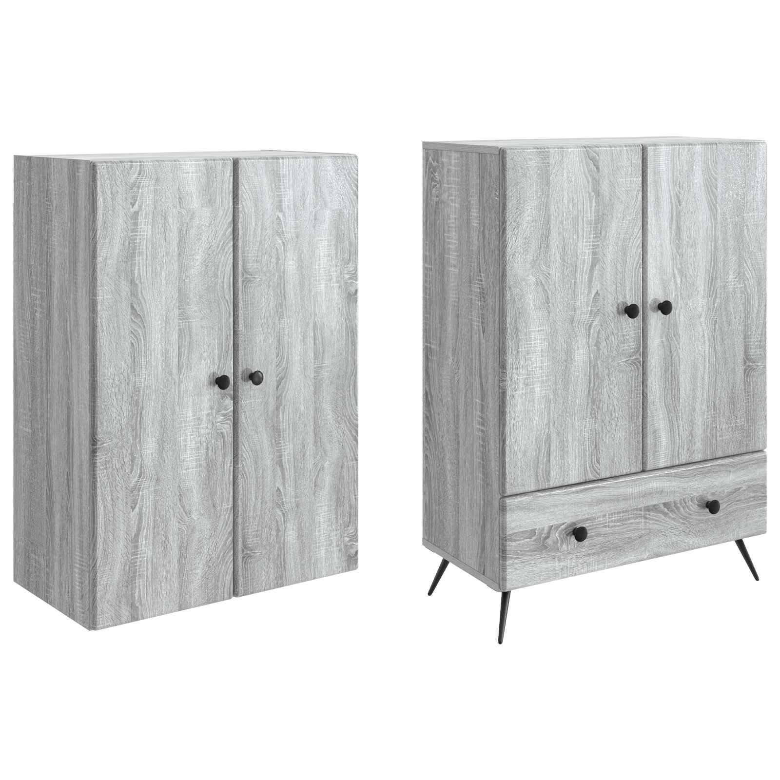Ensemble de Meubles 2 pcs Sonoma gris Bois d'ingénierie - XIOS