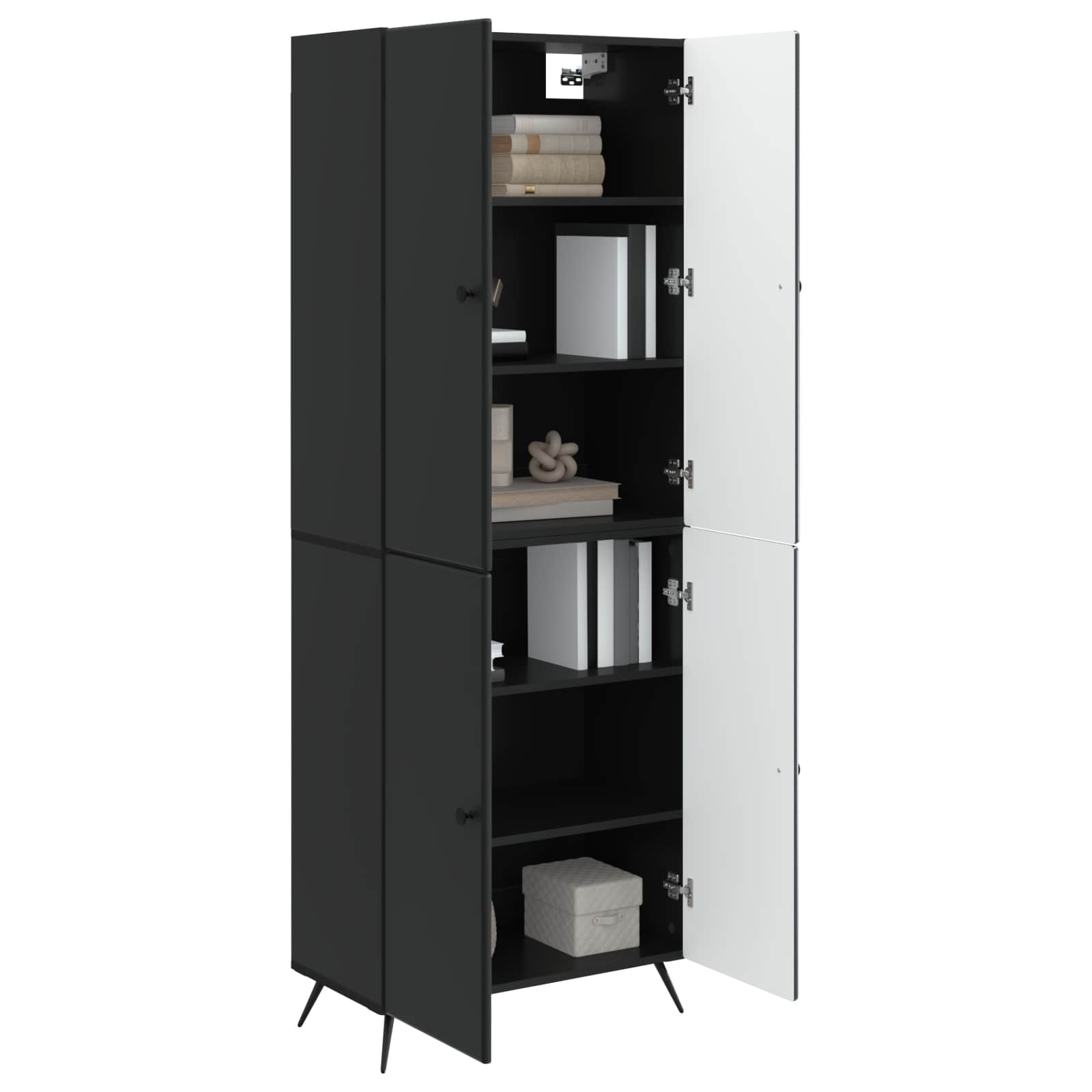 Ensemble de Meubles 2 pcs Noir Bois d'ingénierie - XIOS