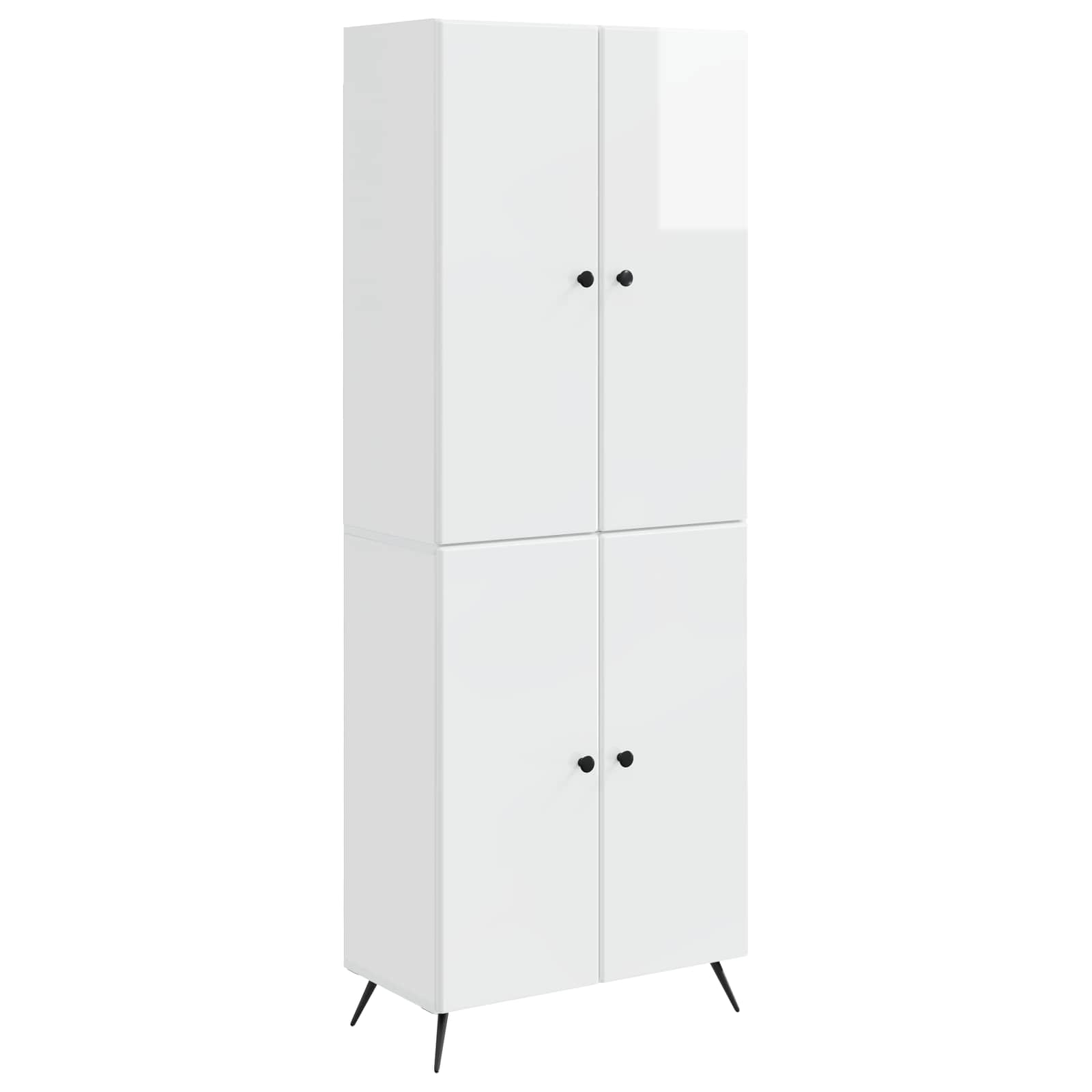 Ensemble de Meubles 2 pcs Blanc brillant Bois d'ingénierie - XIOS