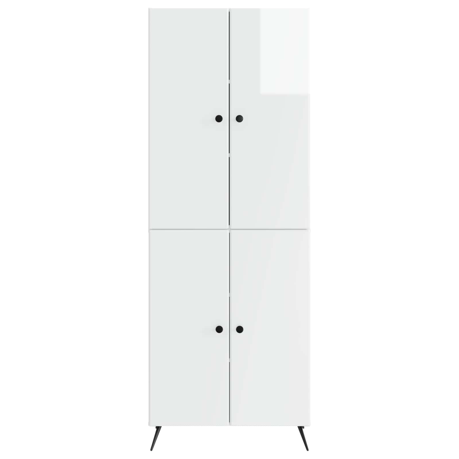 Ensemble de Meubles 2 pcs Blanc brillant Bois d'ingénierie - XIOS