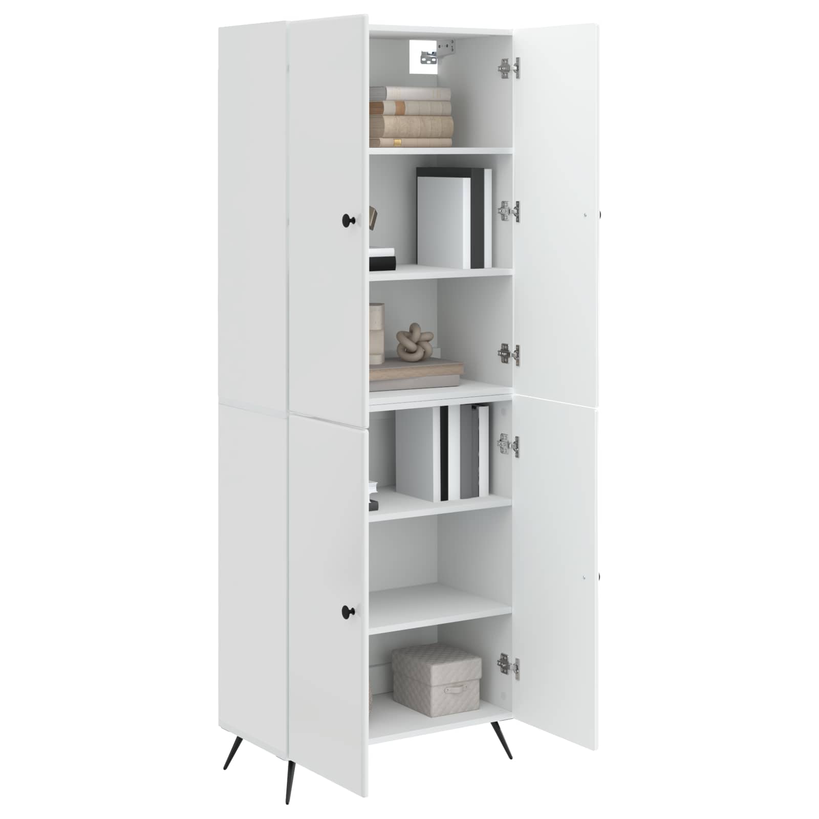 Ensemble de Meubles 2 pcs Blanc brillant Bois d'ingénierie - XIOS