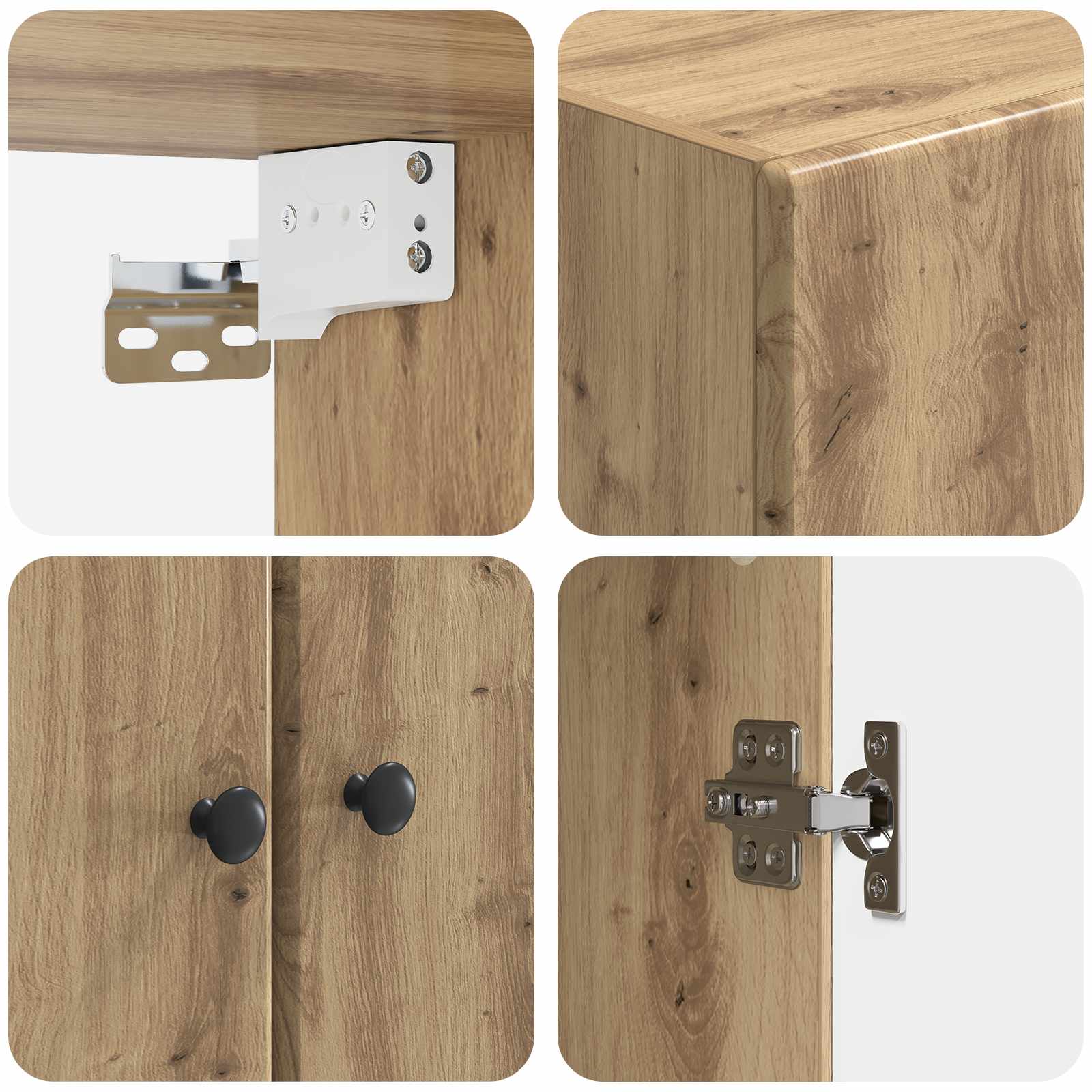Ensemble de Meubles 2 pcs Chêne artisanal Bois d'ingénierie - XIOS