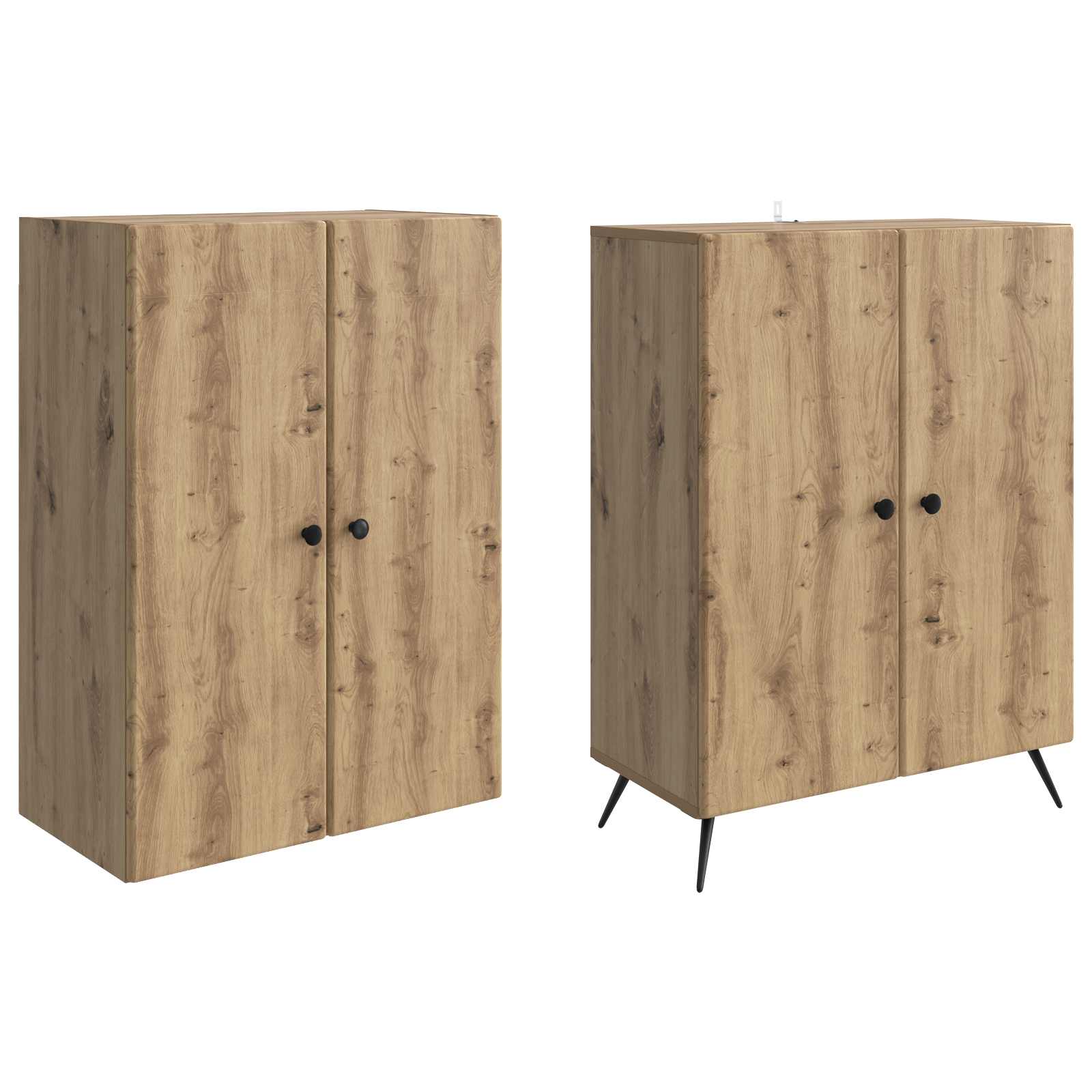 Ensemble de Meubles 2 pcs Chêne artisanal Bois d'ingénierie - XIOS