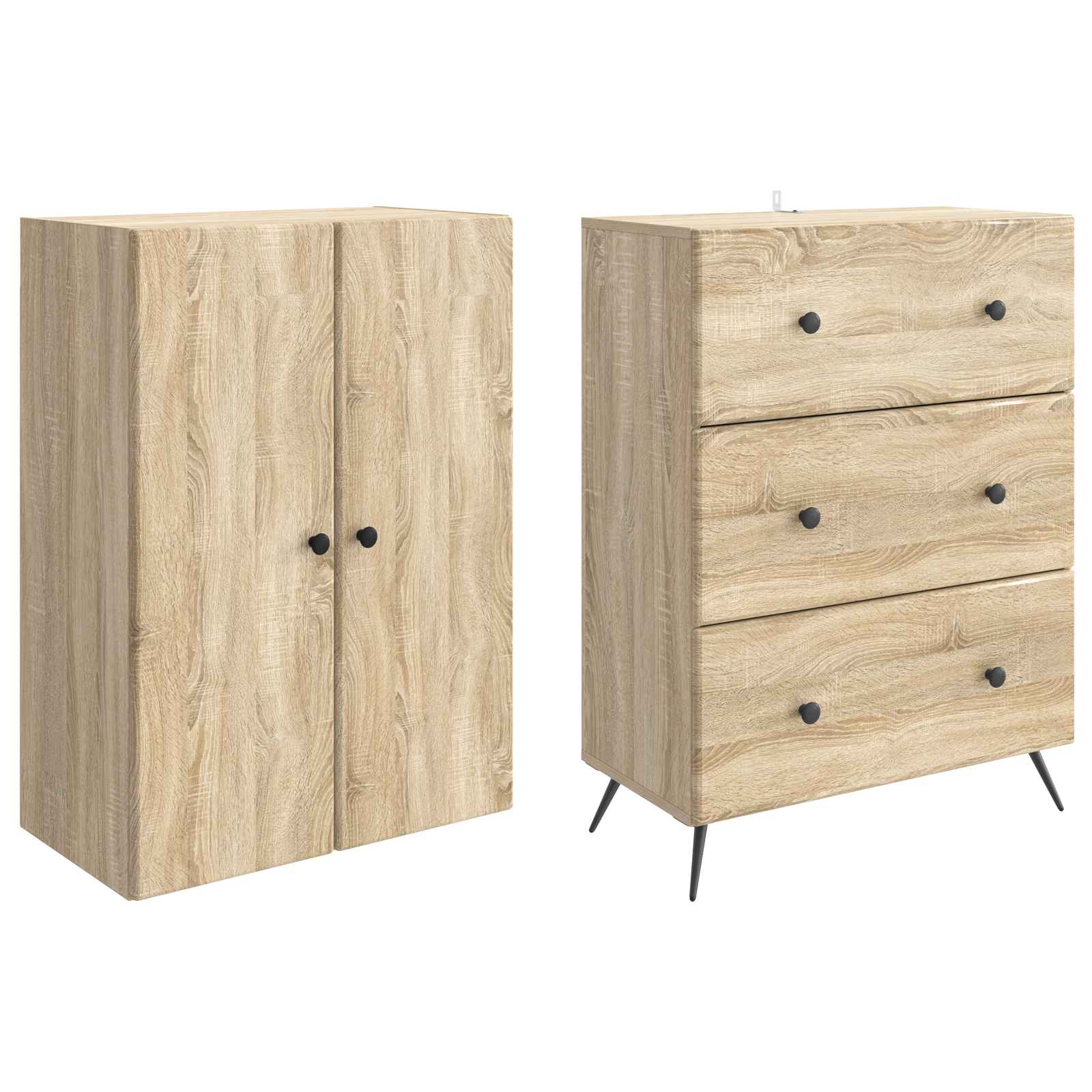 Ensemble de Meubles 2 pcs Chêne Sonoma 66 x 34,5 x 90 cm - XIOS