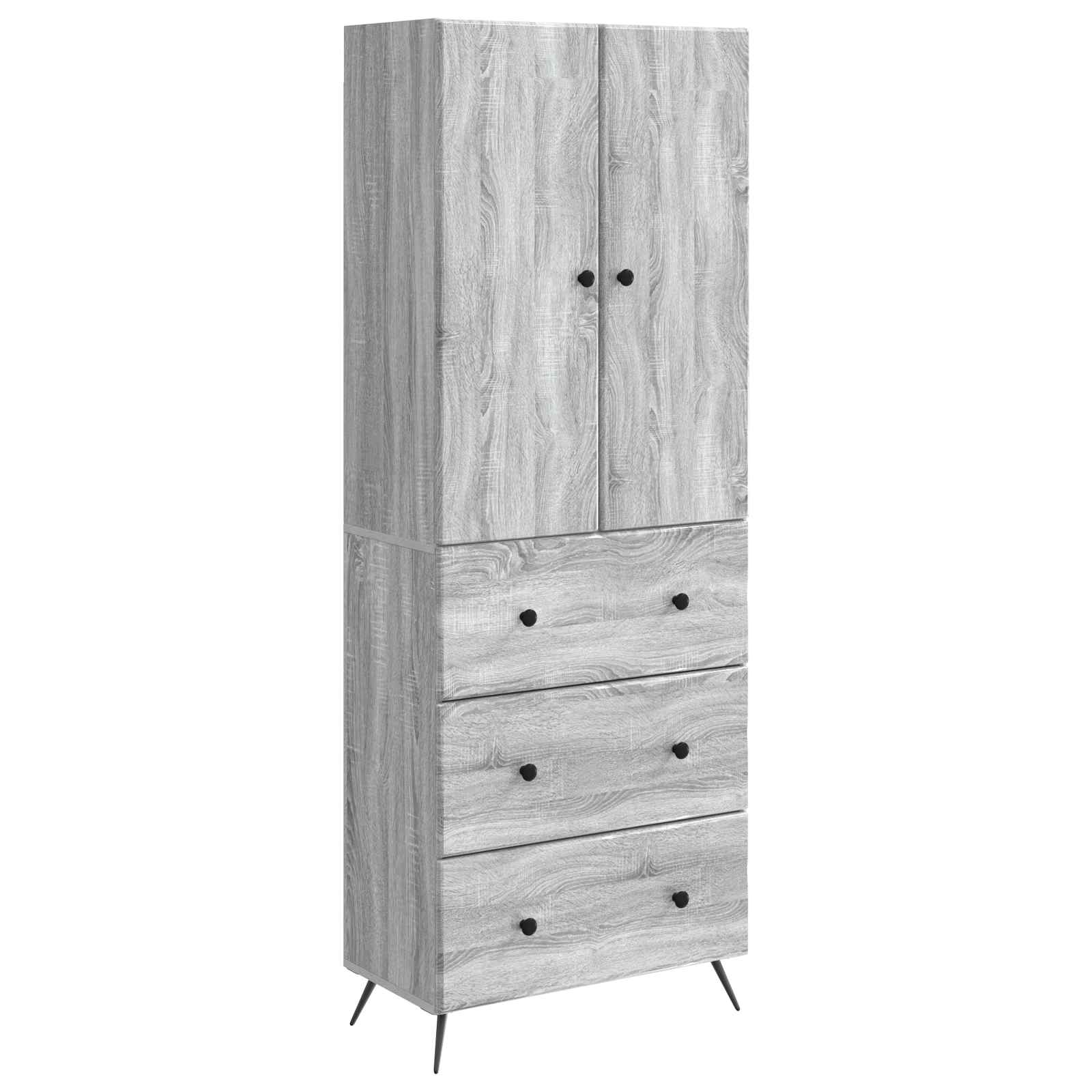 Ensemble de Meubles 2 pcs Sonoma gris 66 x 34,5 x 90 cm - XIOS