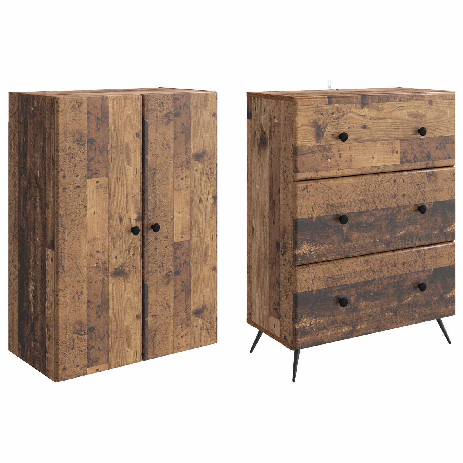 Ensemble de Meubles 2 pcs Bois ancien 66 x 34,5 x 90 cm - XIOS