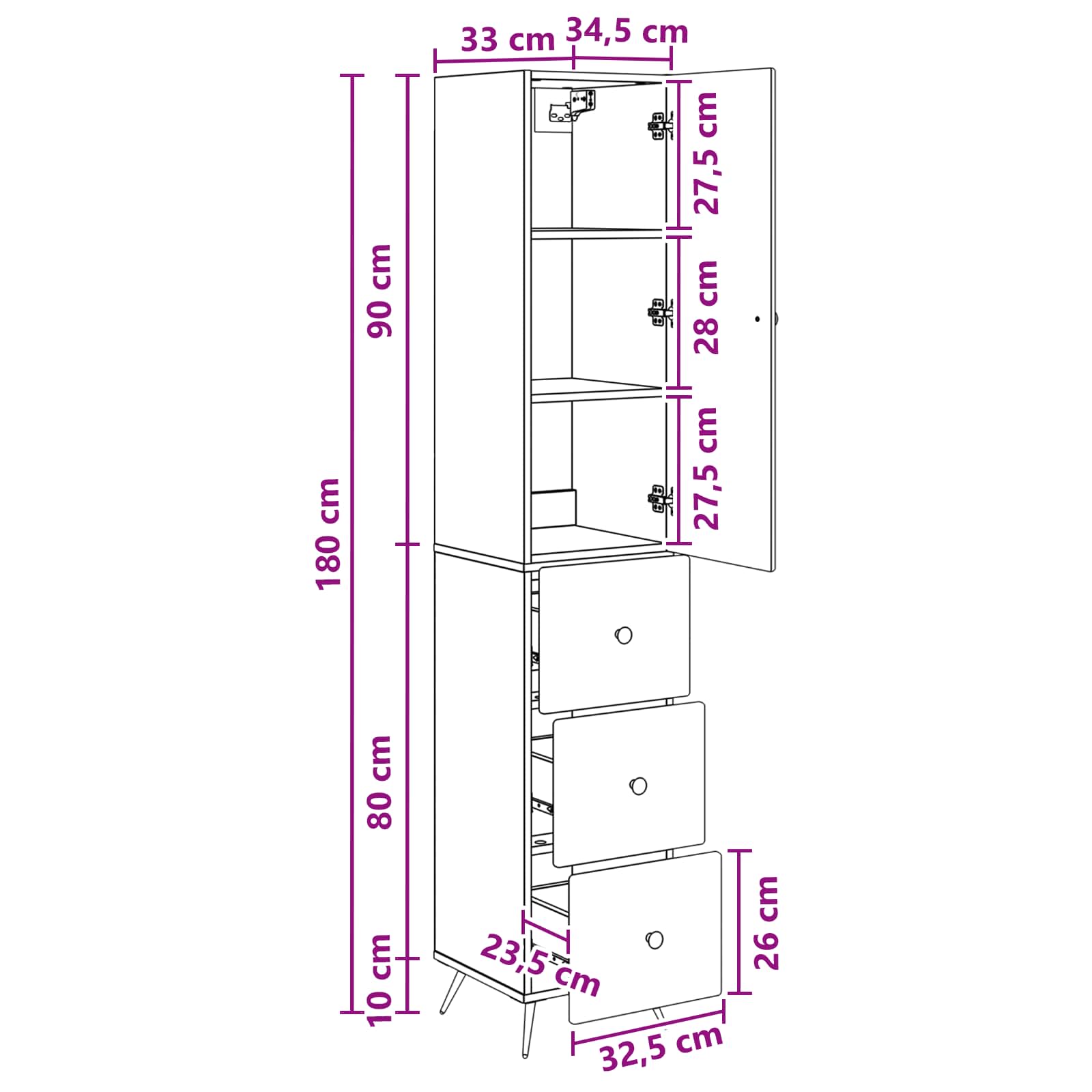 Ensemble de Meubles 2 pcs Chêne fumé 34,5 x 34,5 x 90 cm