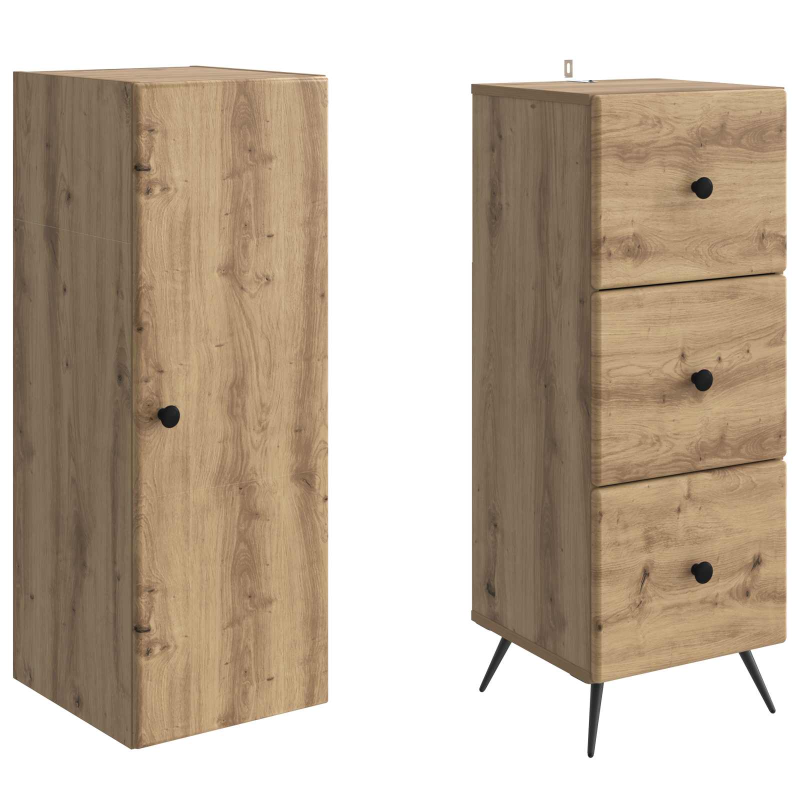 Ensemble de Meubles 2 pcs Chêne artisanal 34,5 x 34,5 x 90 cm - XIOS