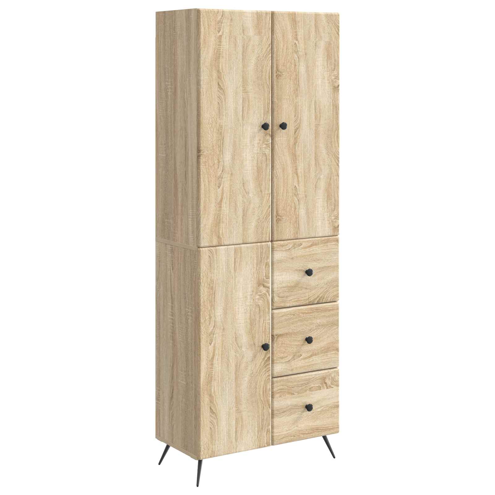 Ensemble de Meubles 2 pcs Chêne Sonoma Bois d'ingénierie