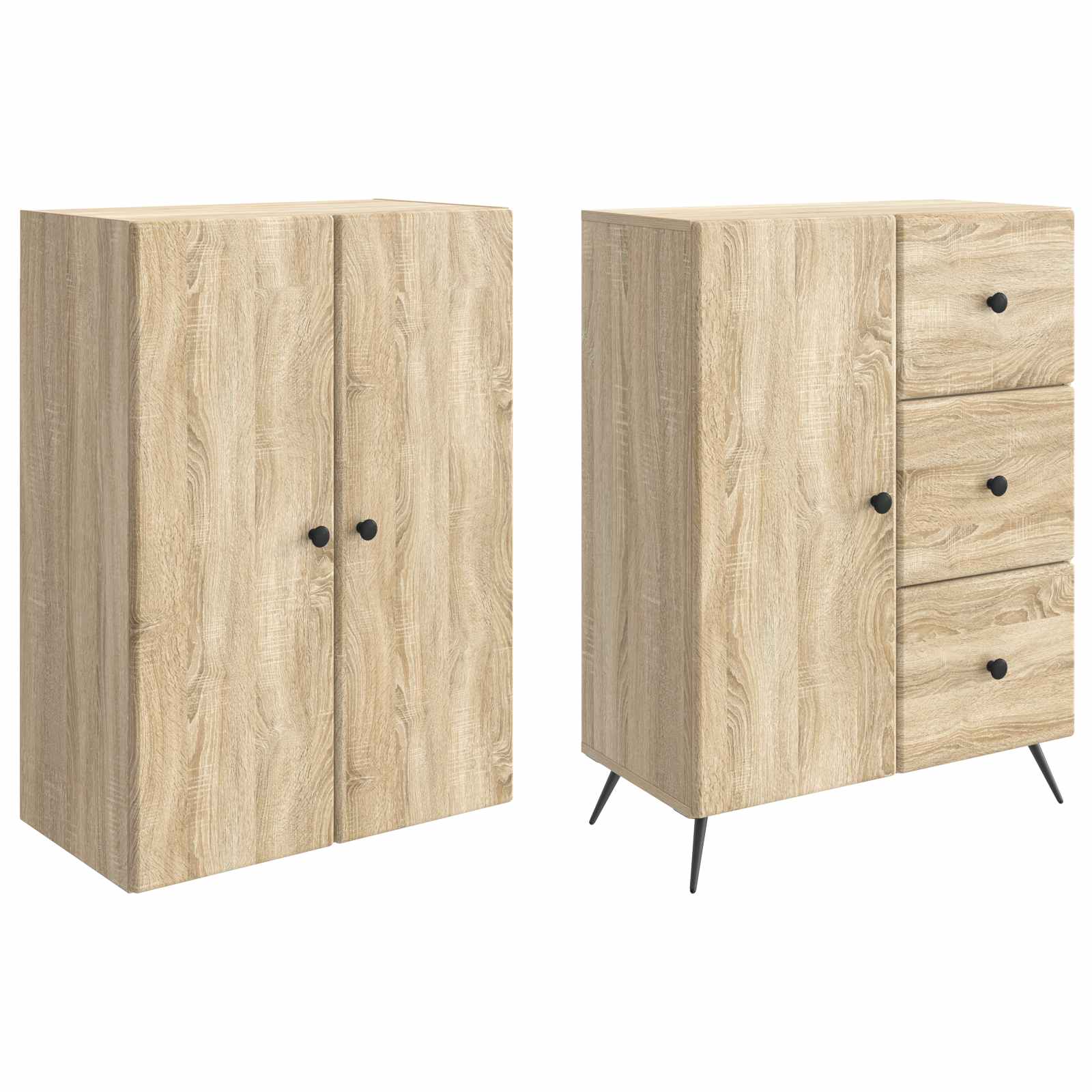Ensemble de Meubles 2 pcs Chêne Sonoma Bois d'ingénierie