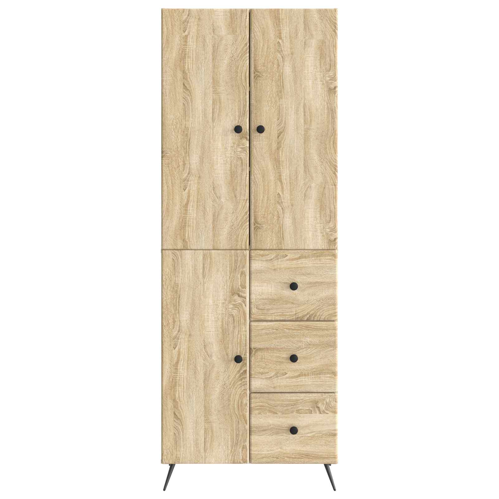 Ensemble de Meubles 2 pcs Chêne Sonoma Bois d'ingénierie