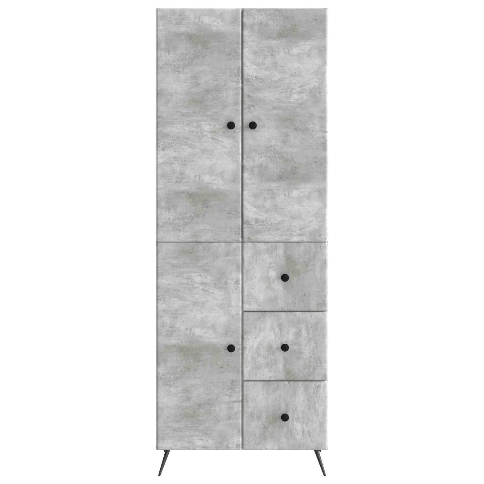 Ensemble de Meubles 2 pcs Gris béton Bois d'ingénierie - XIOS