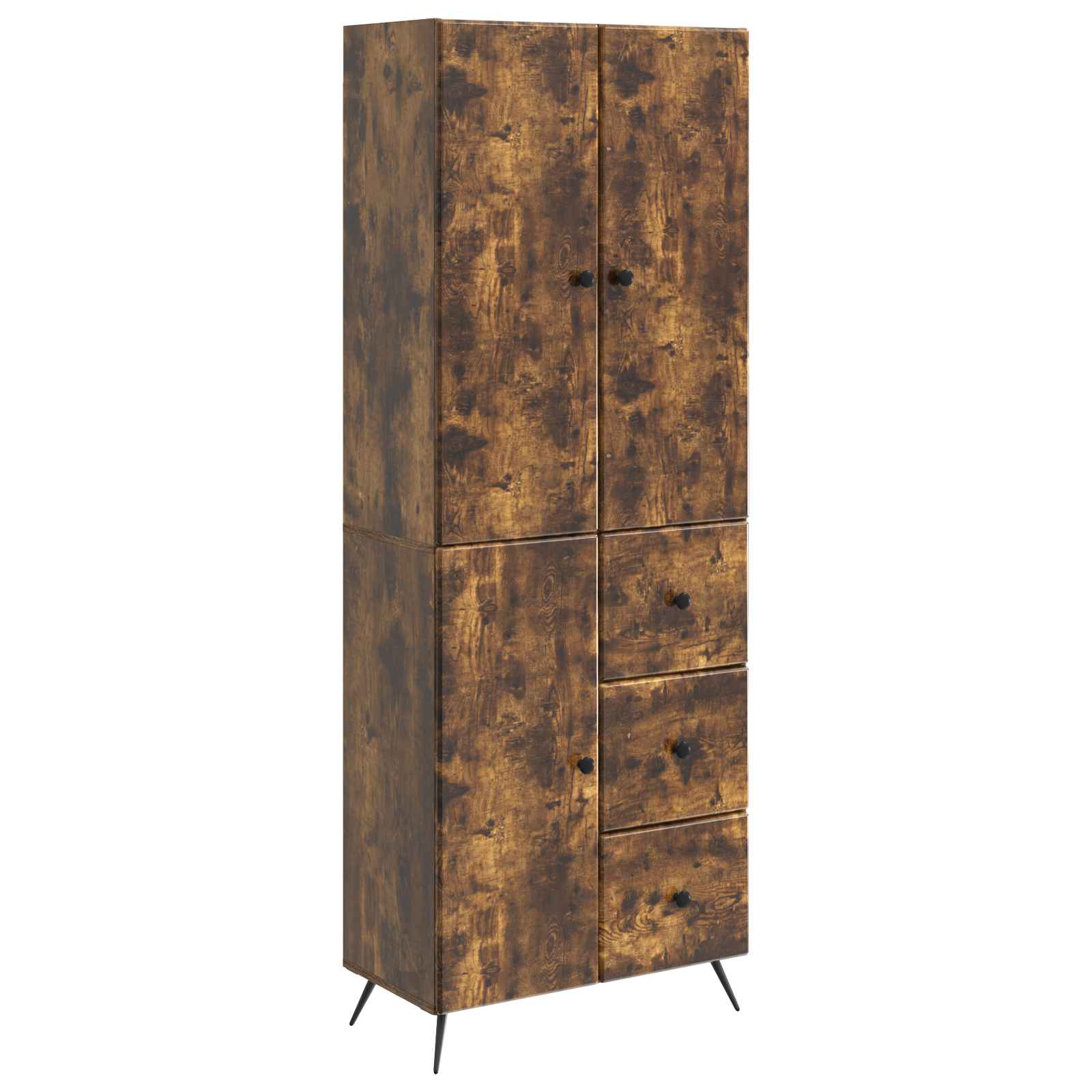 Ensemble de Meubles 2 pcs Chêne fumé Bois d'ingénierie - XIOS