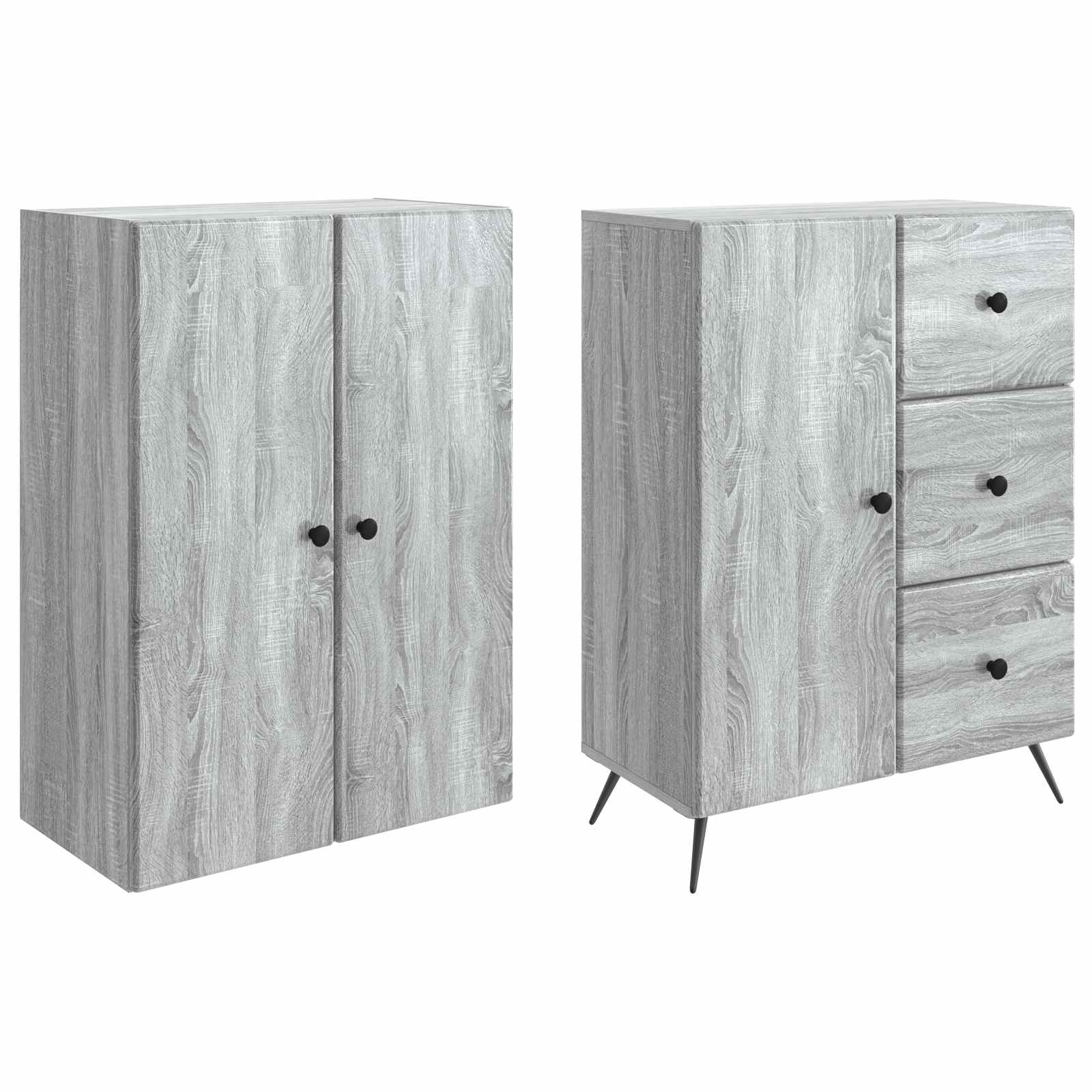 Ensemble de Meubles 2 pcs Sonoma gris Bois d'ingénierie - XIOS