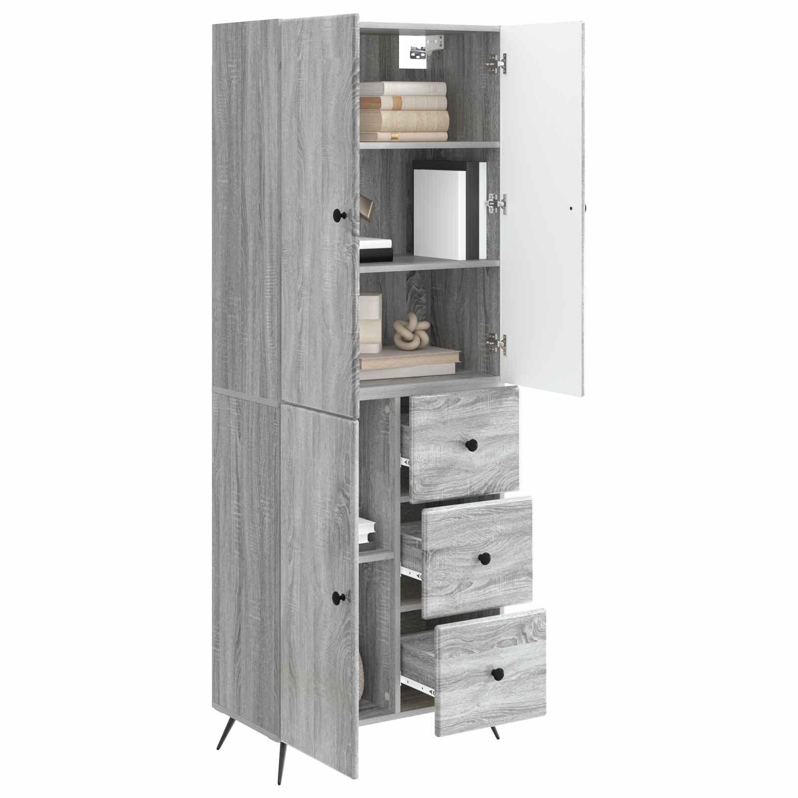 Ensemble de Meubles 2 pcs Sonoma gris Bois d'ingénierie - XIOS