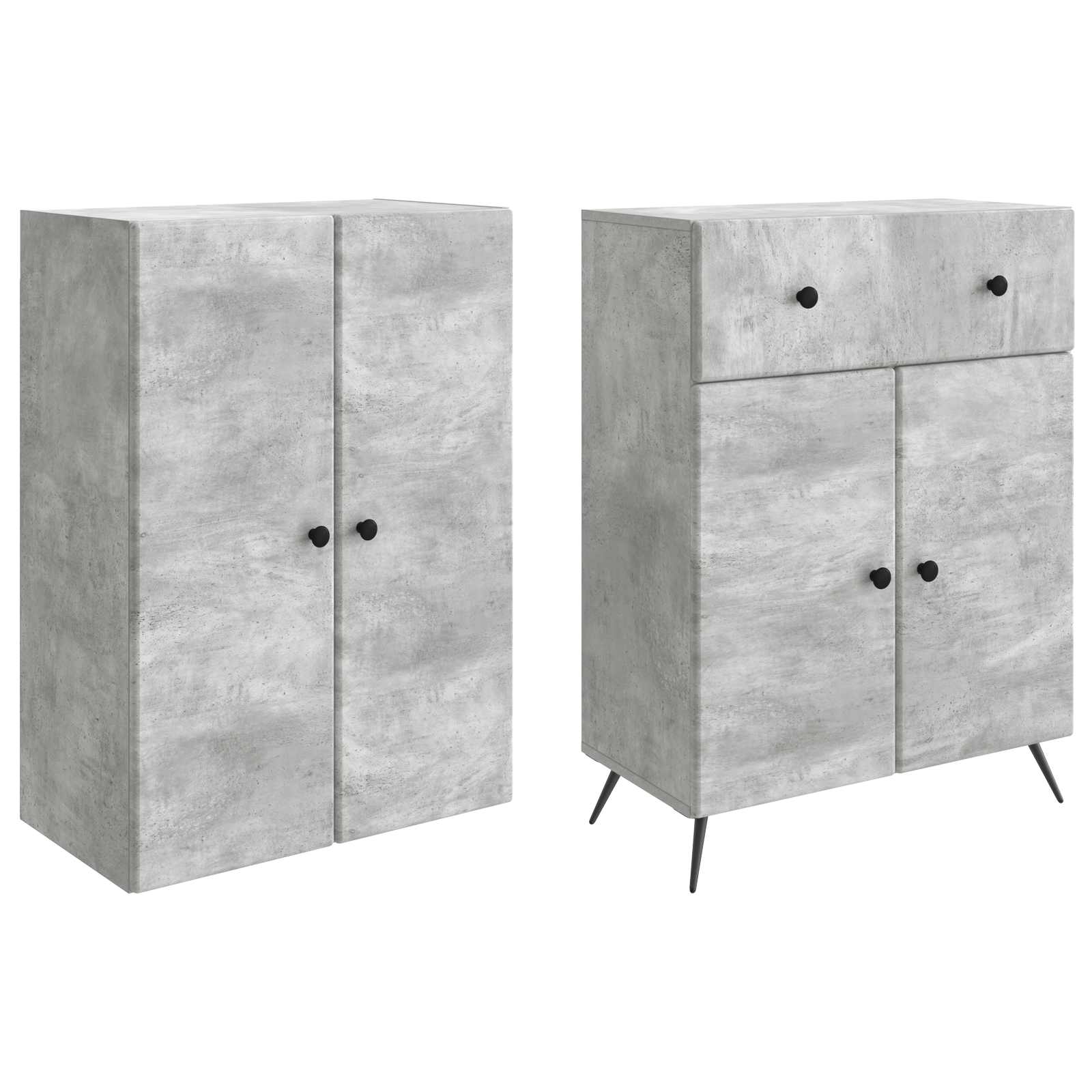 2 pcs Gris béton - XIOS