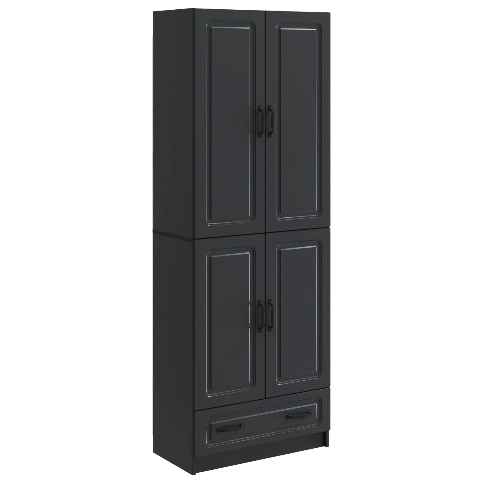 Ensemble de Meubles 2 pcs Noir Bois d'ingénierie - XIOS