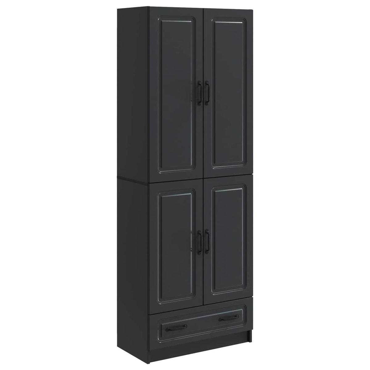 Ensemble de Meubles 2 pc Noir Bois d'ingénierie - XIOS
