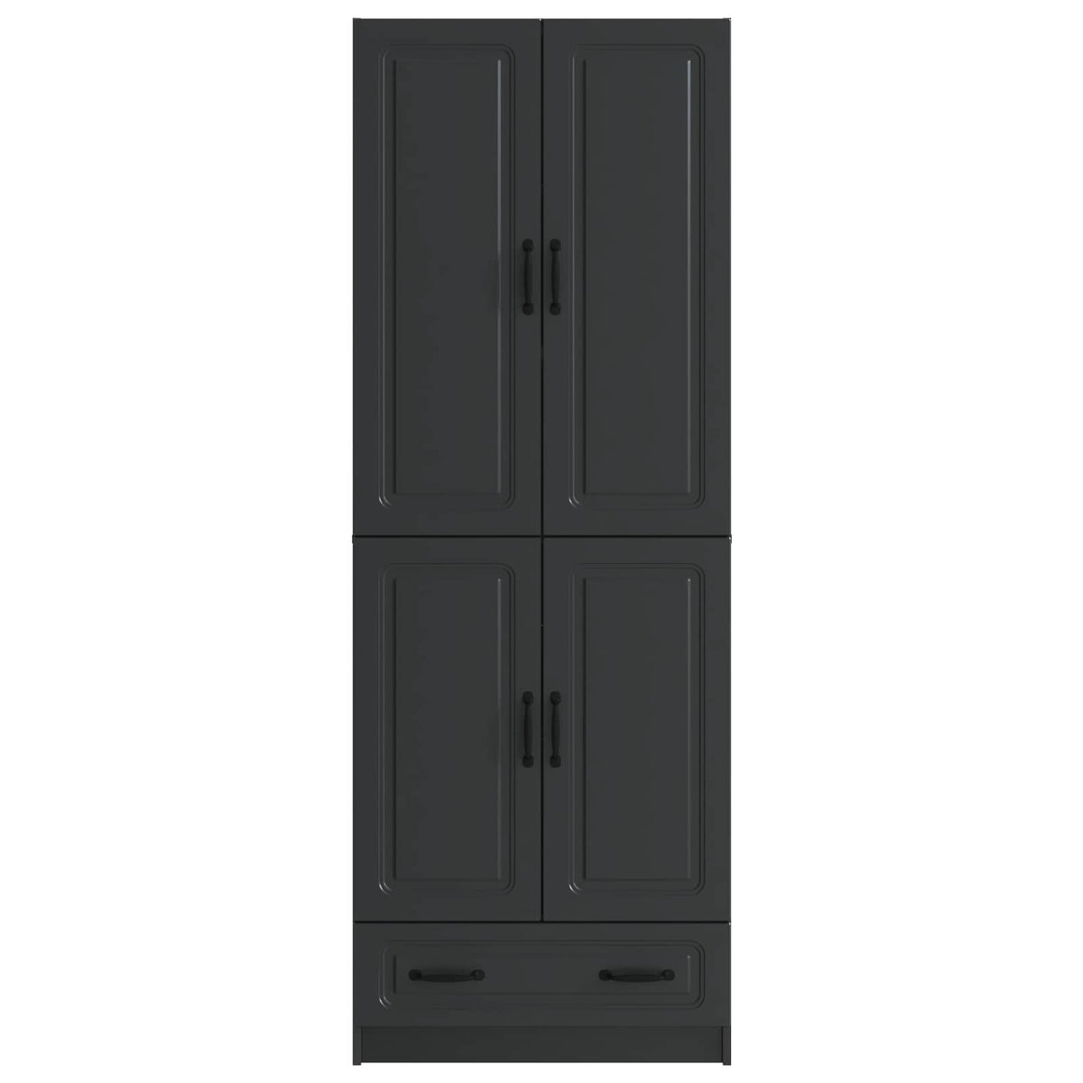 Ensemble de Meubles 2 pc Noir Bois d'ingénierie - XIOS