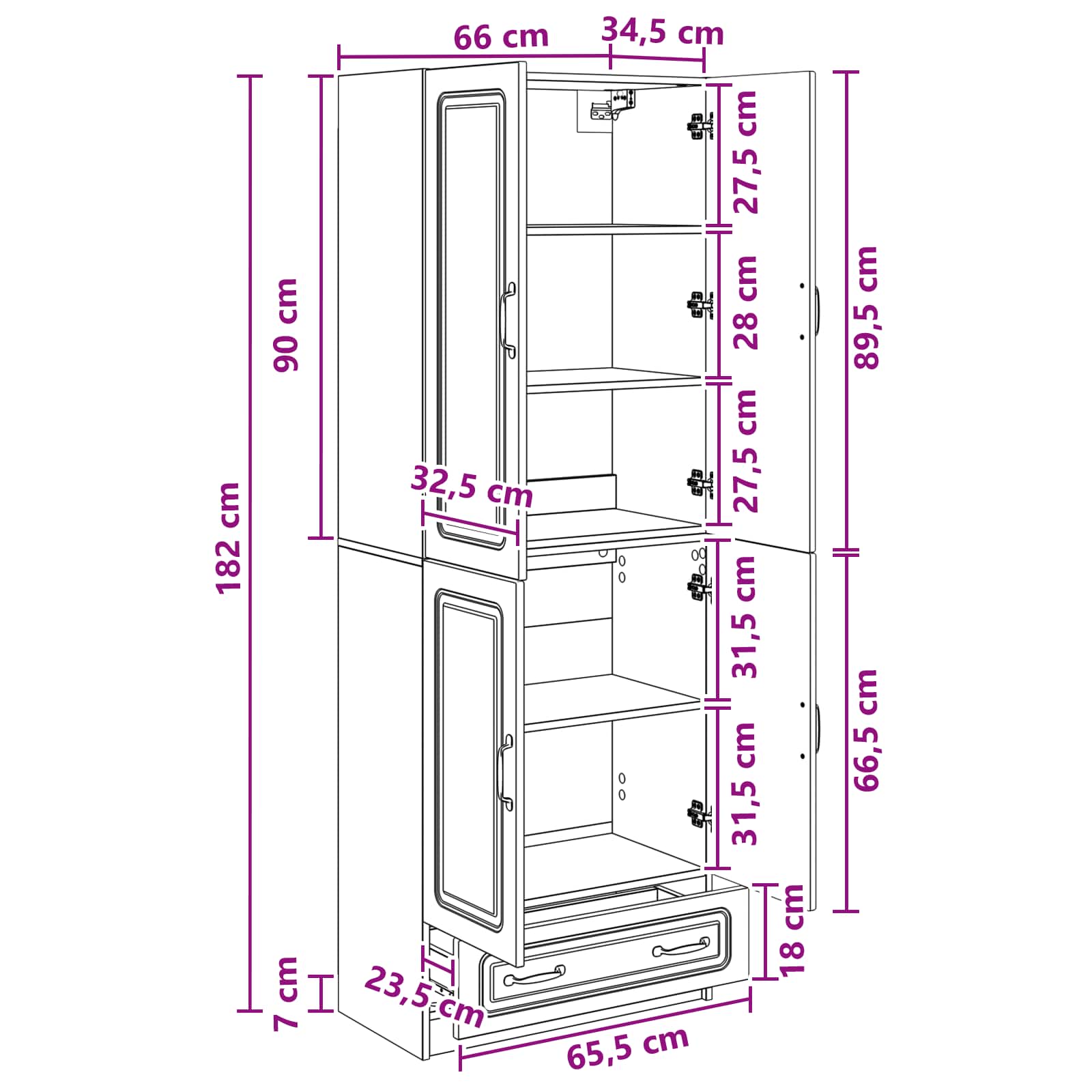 Ensemble de Meubles 2 pc Noir Bois d'ingénierie - XIOS