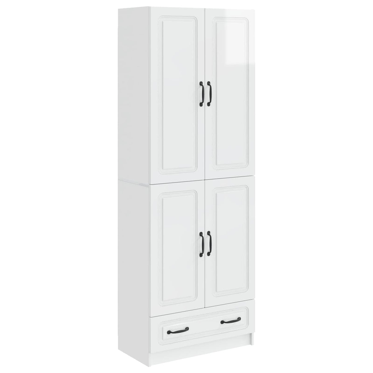 Ensemble de Meubles 2 pc Blanc brillant Bois d'ingénierie - XIOS
