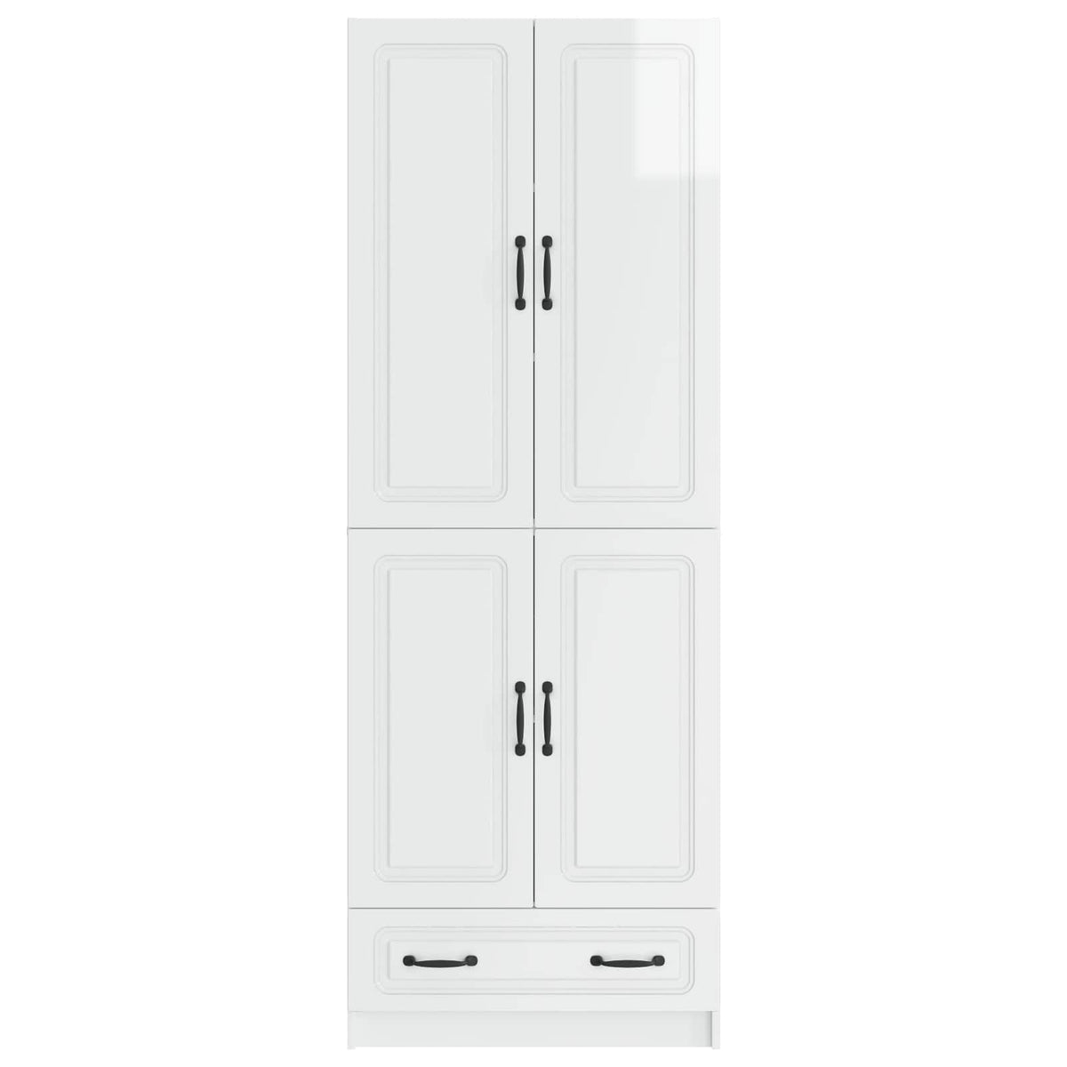 Ensemble de Meubles 2 pc Blanc brillant Bois d'ingénierie - XIOS