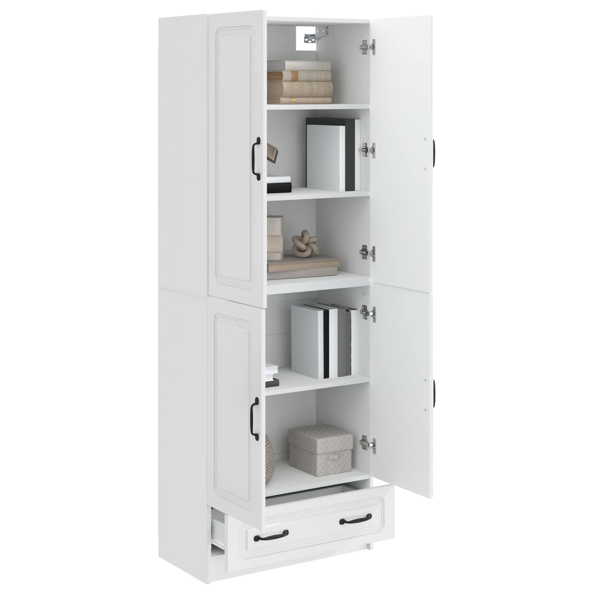 Ensemble de Meubles 2 pc Blanc brillant Bois d'ingénierie - XIOS