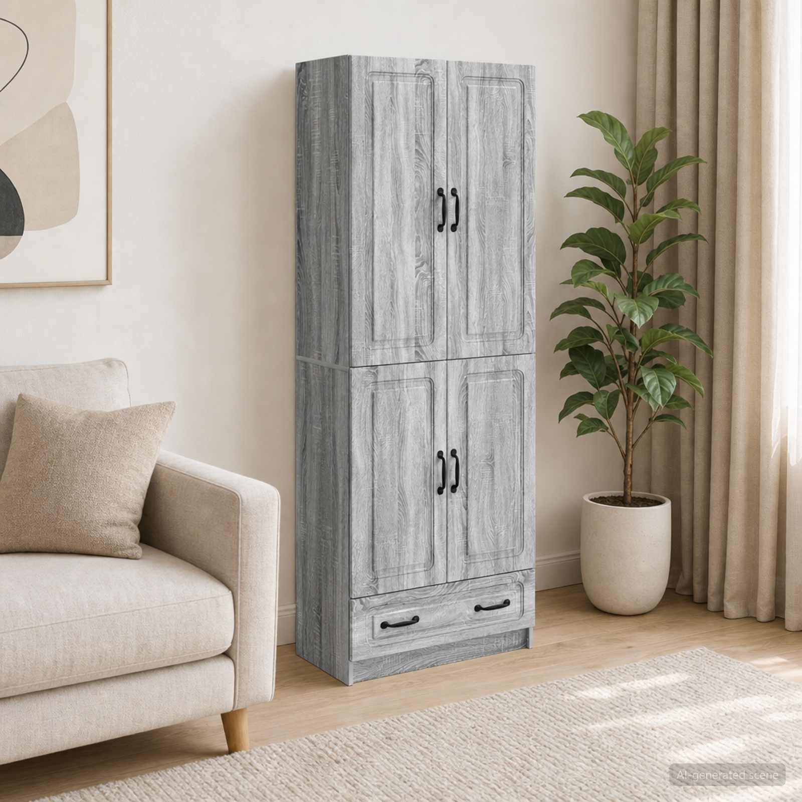 Ensemble de Meubles 2 pc Sonoma gris Bois d'ingénierie - XIOS