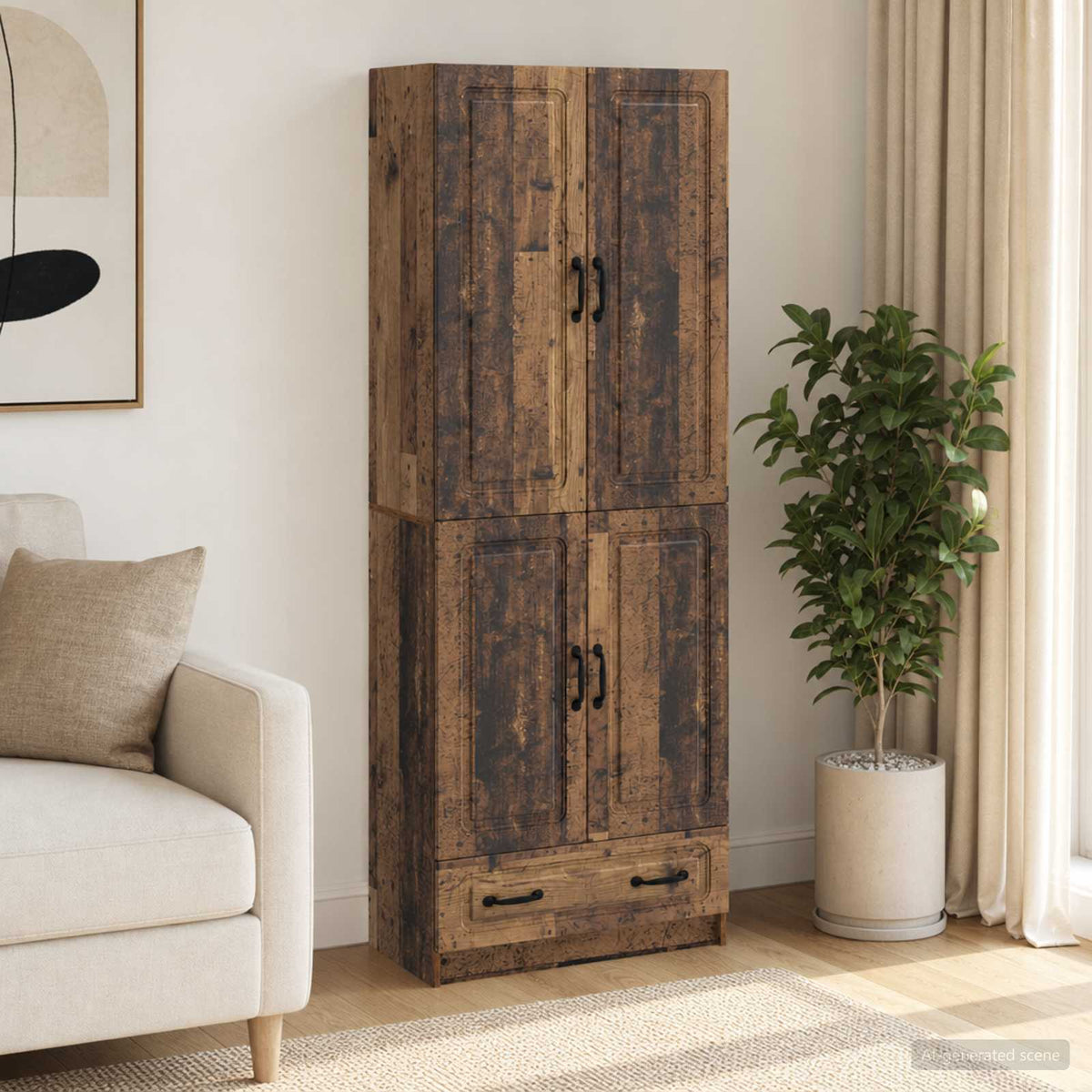 Ensemble de Meubles 2 pc Bois ancien Bois d'ingénierie - XIOS