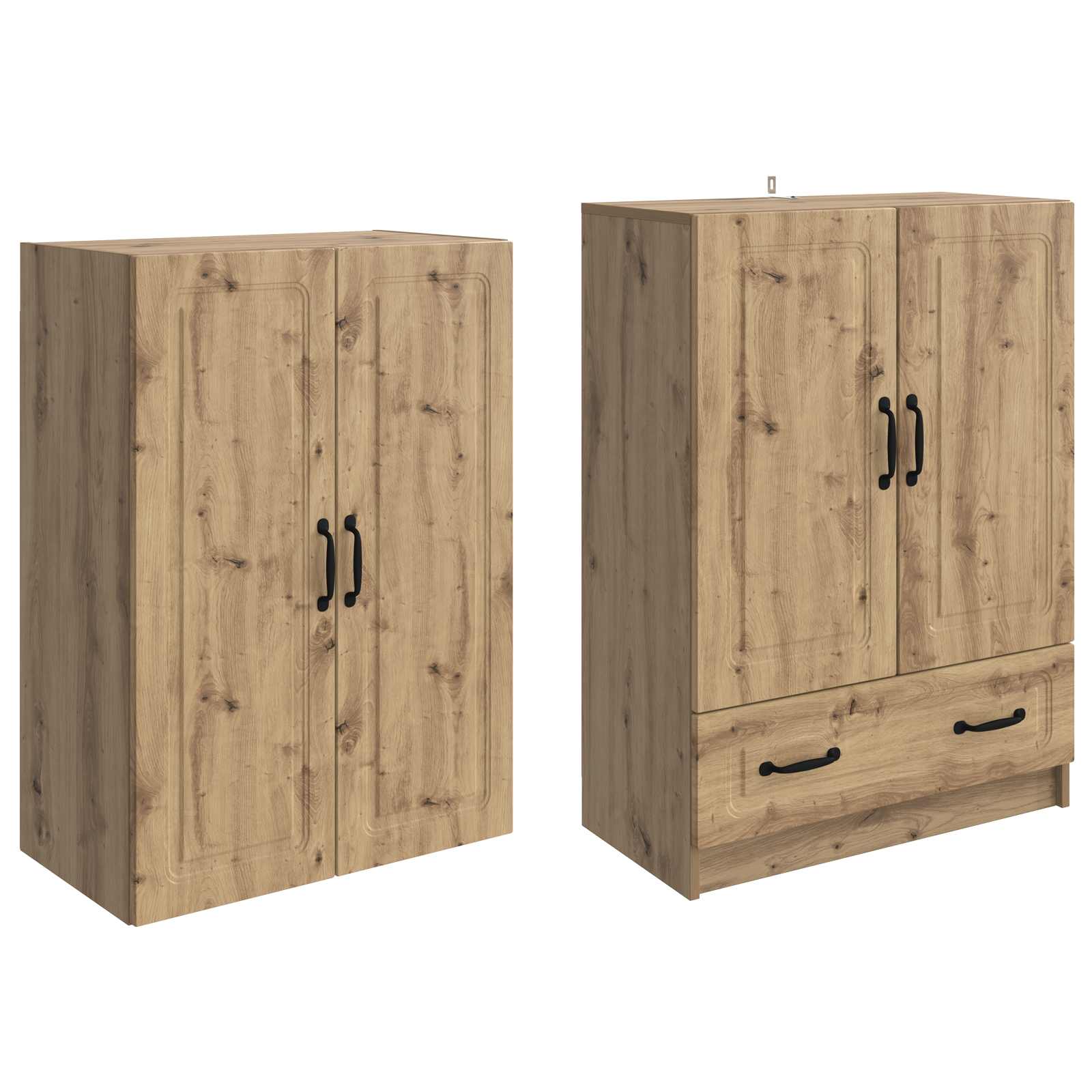 Ensemble de Meubles 2 pc Chêne artisanal Bois d'ingénierie - XIOS