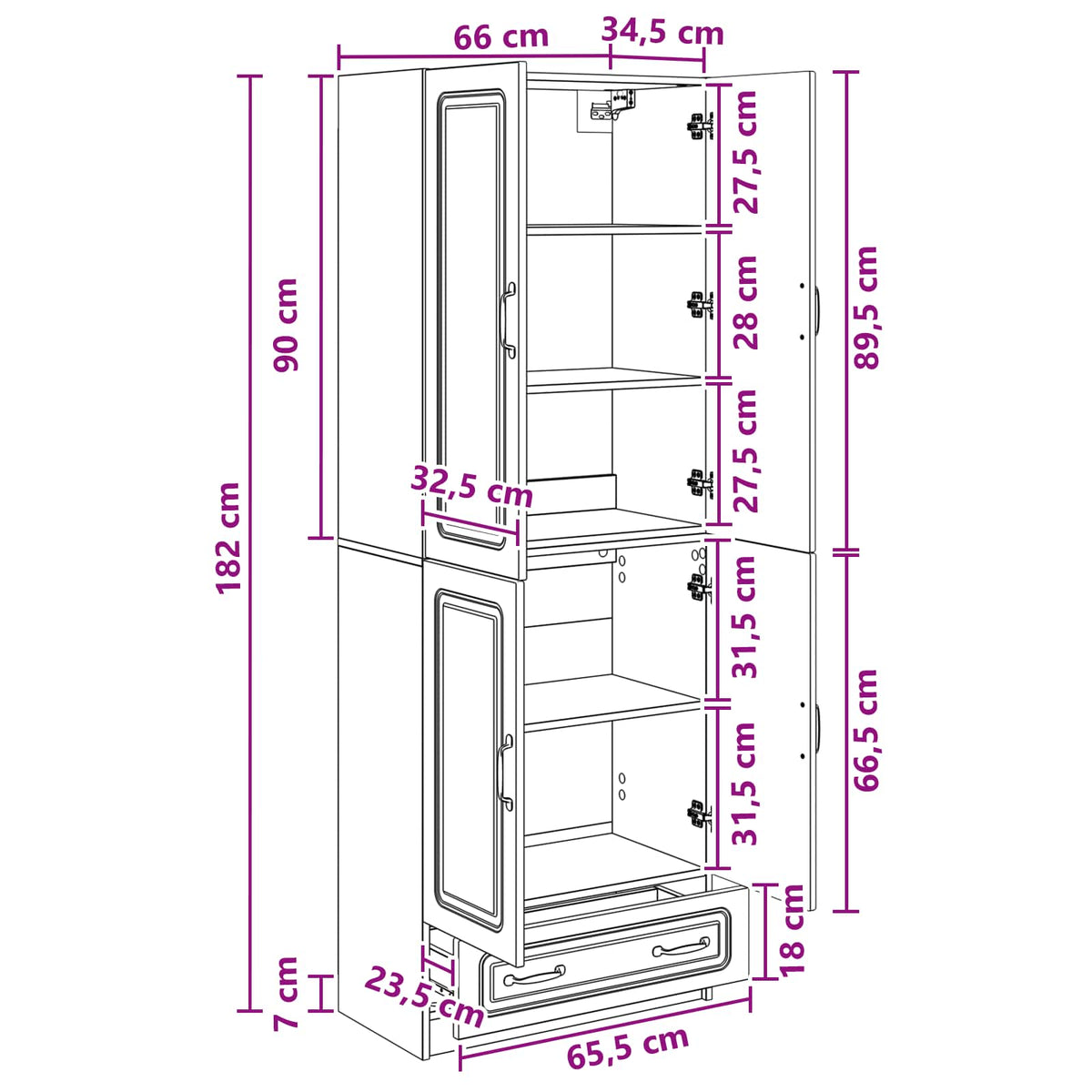 Ensemble de Meubles 2 pc Chêne artisanal Bois d'ingénierie - XIOS