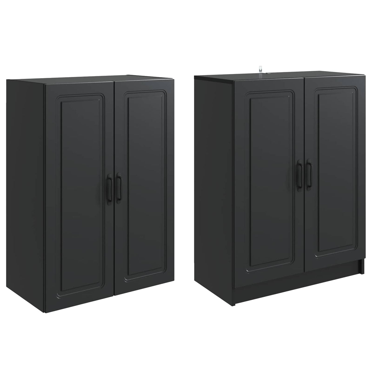 Ensemble de Meubles 2 pc Noir Bois d'ingénierie - XIOS