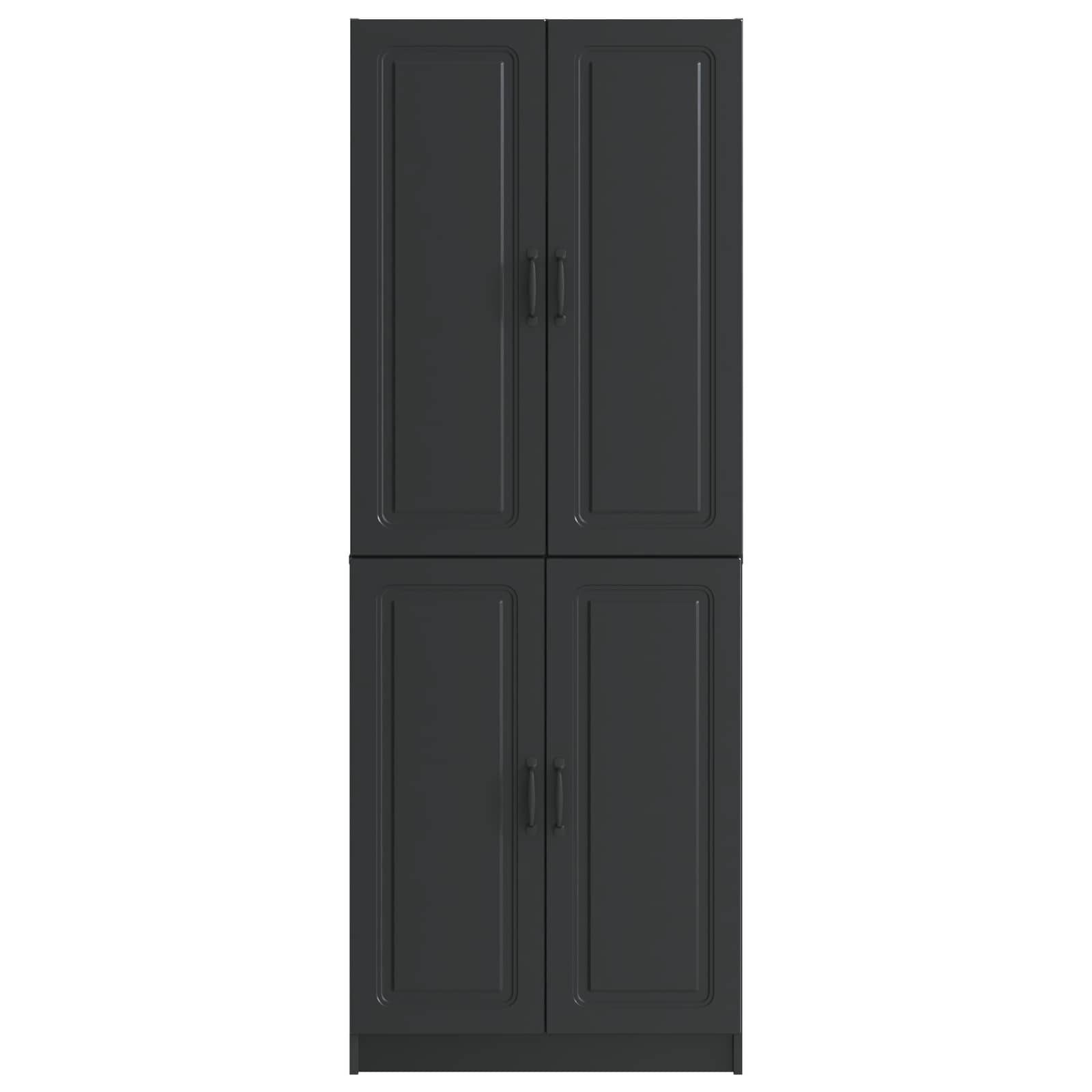 Ensemble de Meubles 2 pcs Noir Bois d'ingénierie - XIOS