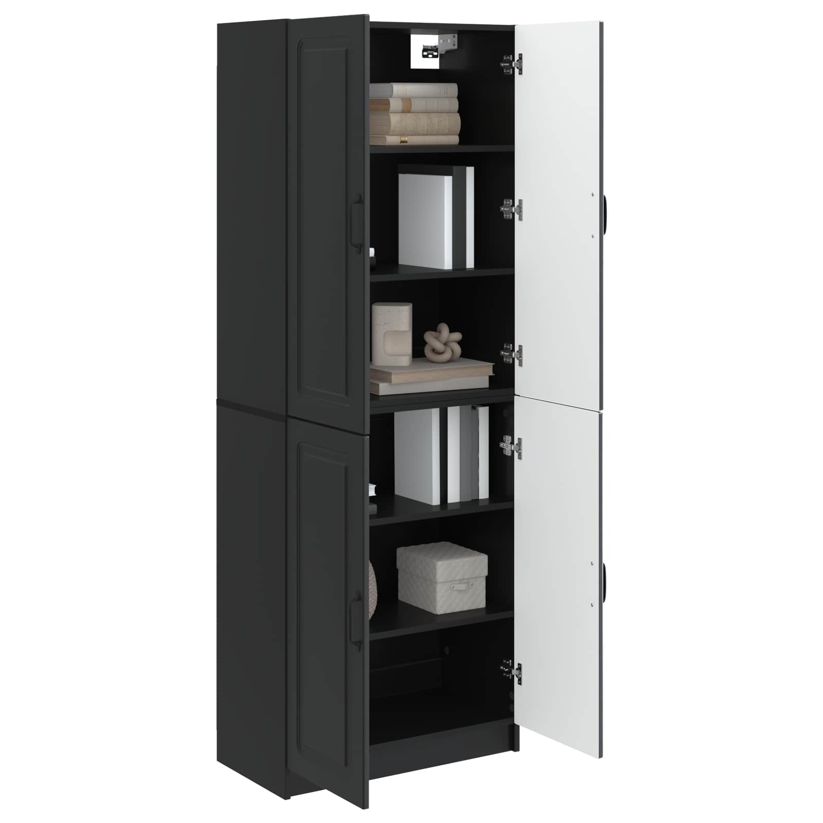 Ensemble de Meubles 2 pc Noir Bois d'ingénierie - XIOS