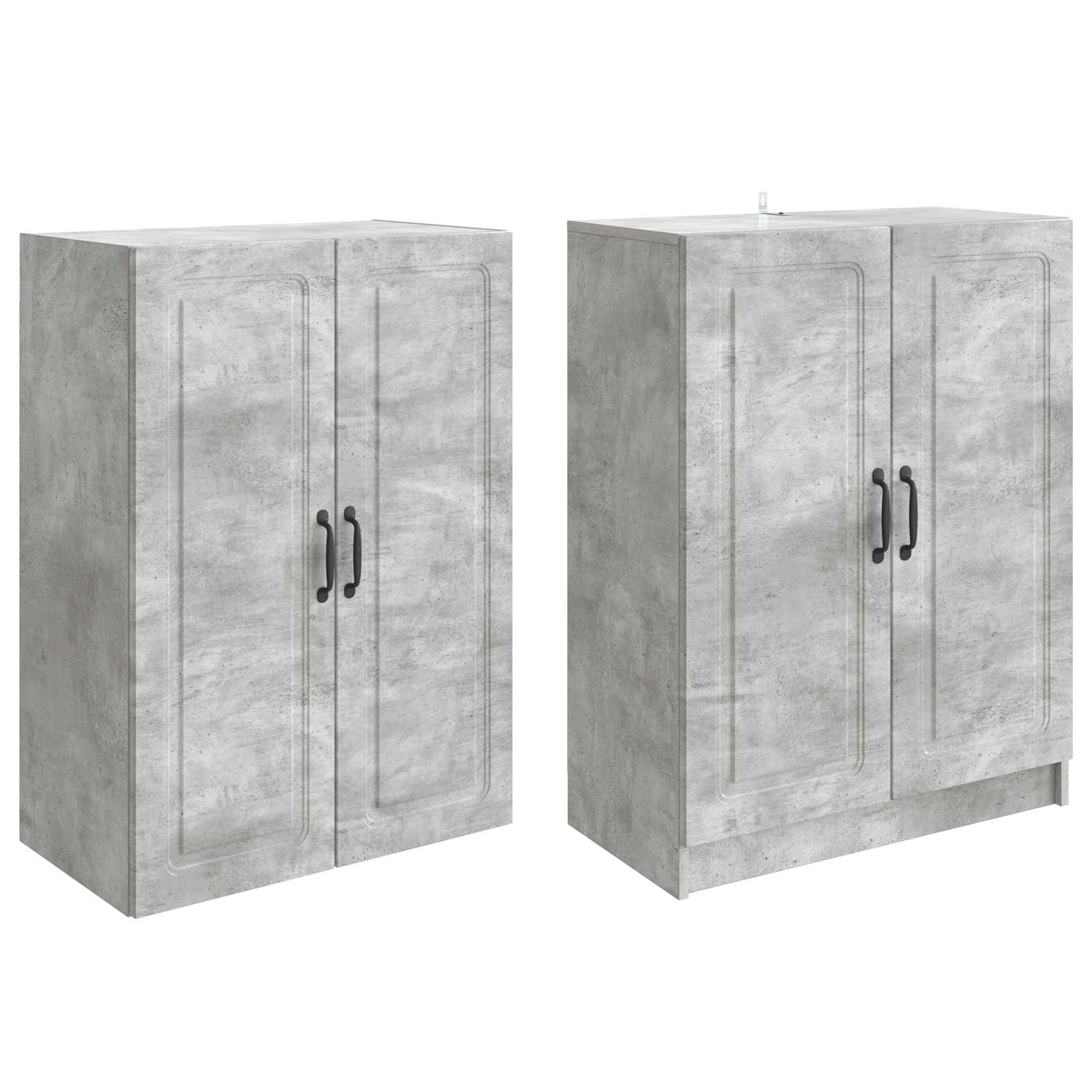 Ensemble de Meubles 2 pc Gris béton Bois d'ingénierie - XIOS
