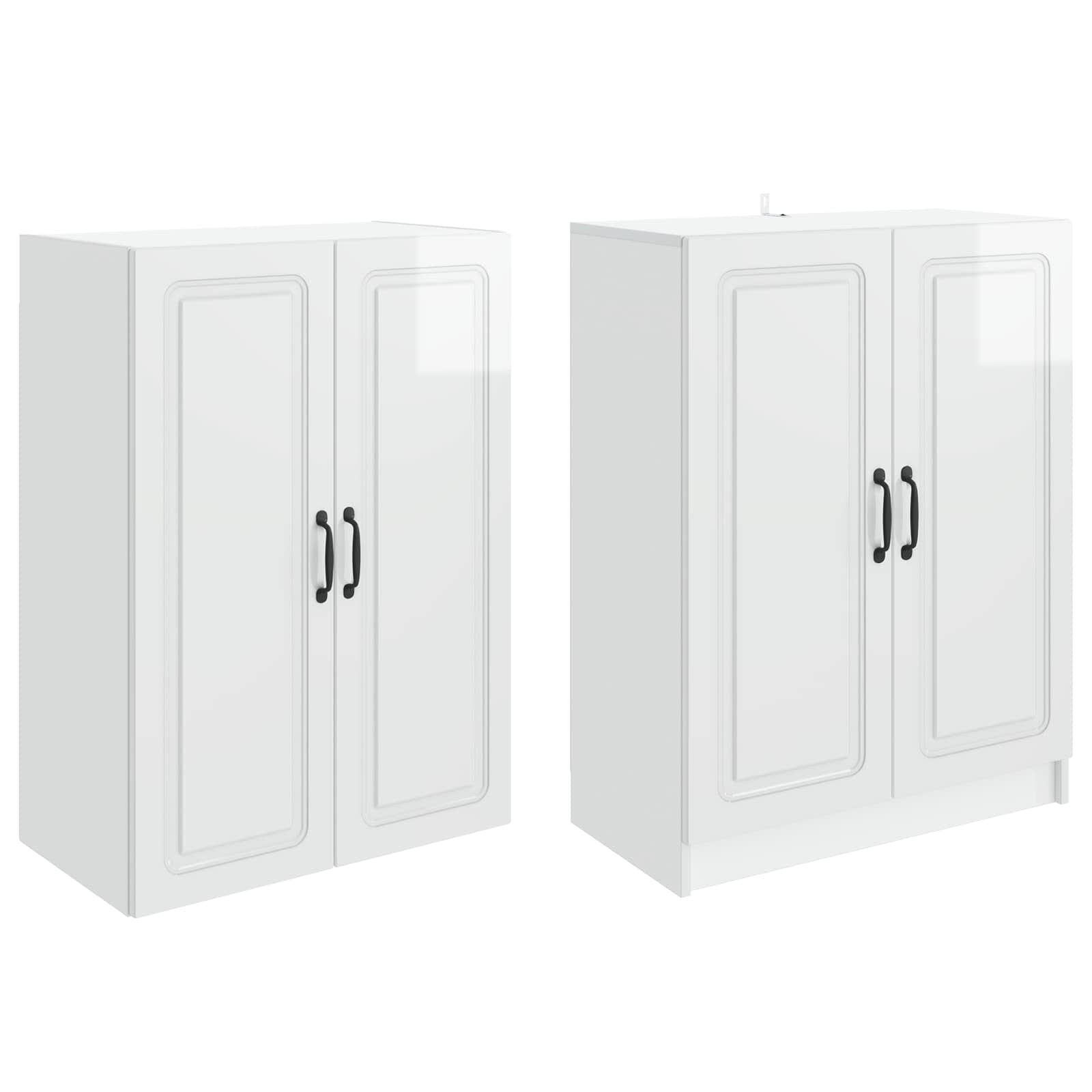 Ensemble de Meubles 2 pc Blanc brillant Bois d'ingénierie - XIOS