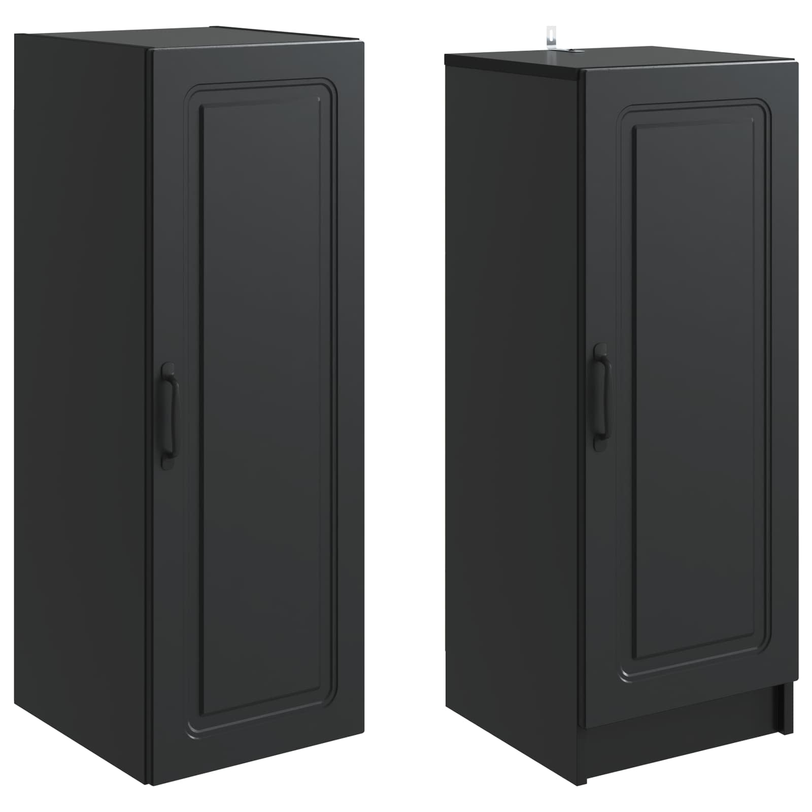 Ensemble de Meubles 2 pcs Noir Bois d'ingénierie - XIOS