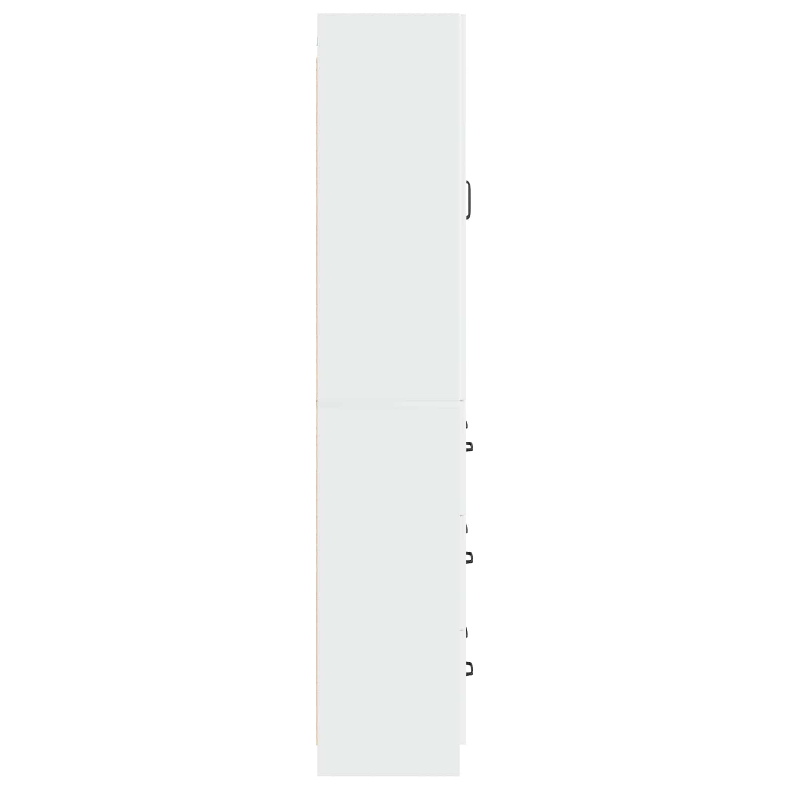 Ensemble de Meubles 2 pcs Blanc brillant 66 x 34,5 x 87 cm - XIOS