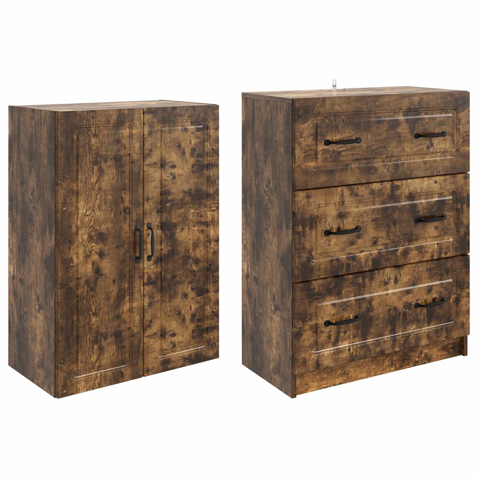 Ensemble de Meubles 2 pcs Chêne fumé 66 x 34,5 x 87 cm - XIOS