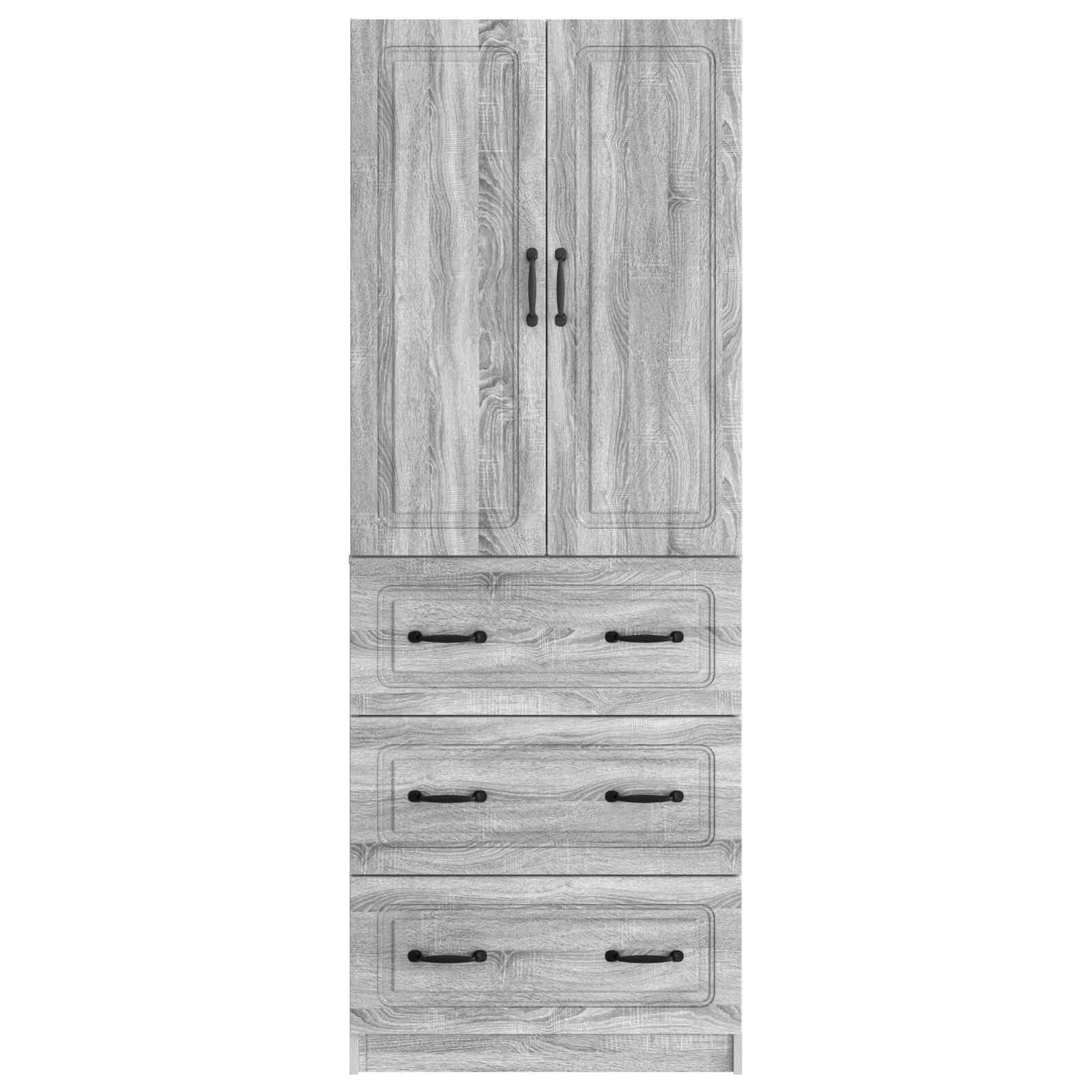 Ensemble de Meubles 2 pcs Sonoma gris 66 x 34,5 x 87 cm - XIOS