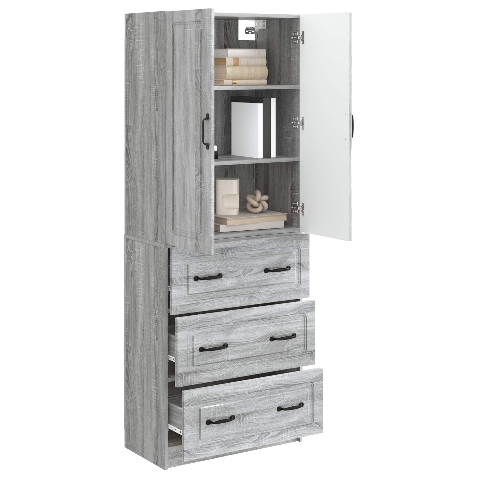Ensemble de Meubles 2 pcs Sonoma gris 66 x 34,5 x 87 cm - XIOS
