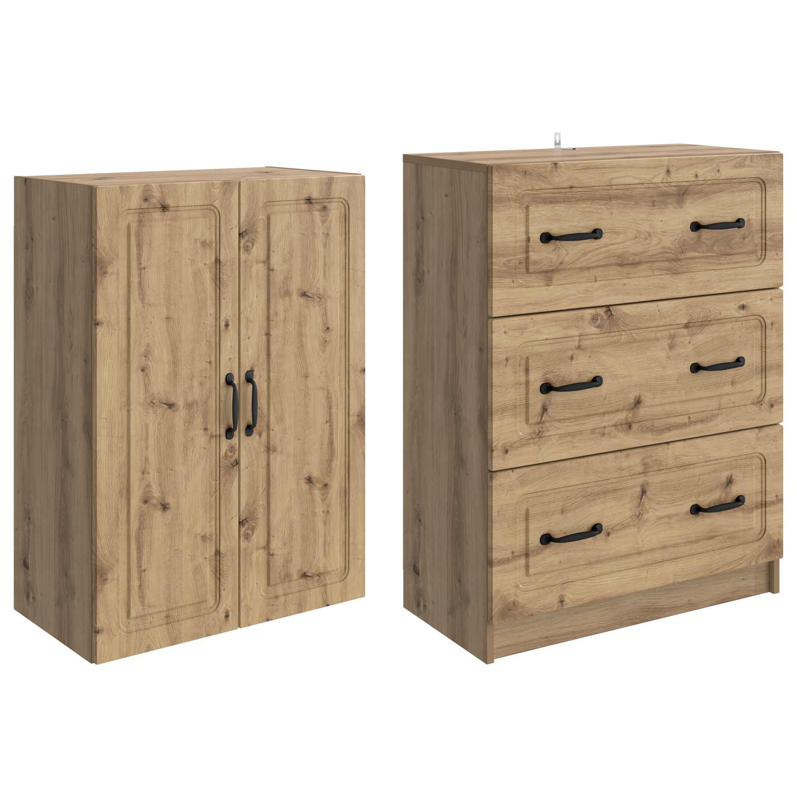 Ensemble de Meubles 2 pcs Chêne artisanal 66 x 34,5 x 87 cm - XIOS