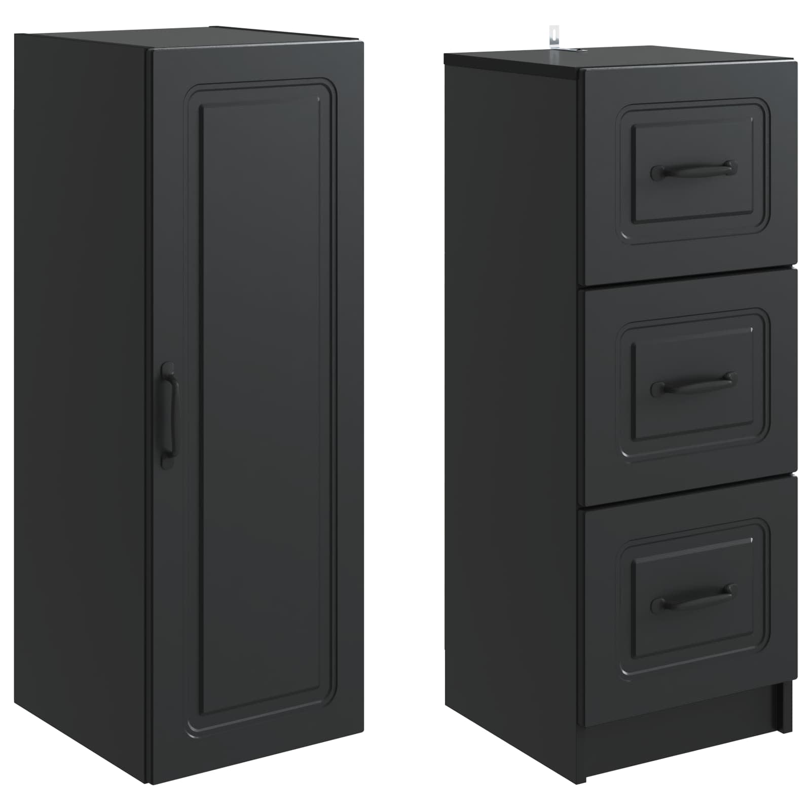 Ensemble de Meubles 2 pcs Noir 33 x 34,5 x 87 cm - XIOS