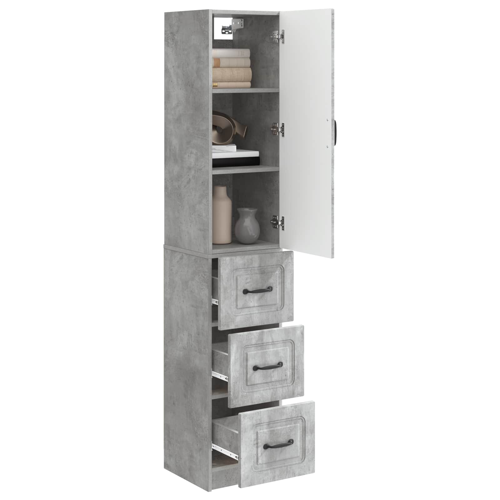 Ensemble de Meubles 2 pcs Gris béton 33 x 34,5 x 87 cm - XIOS