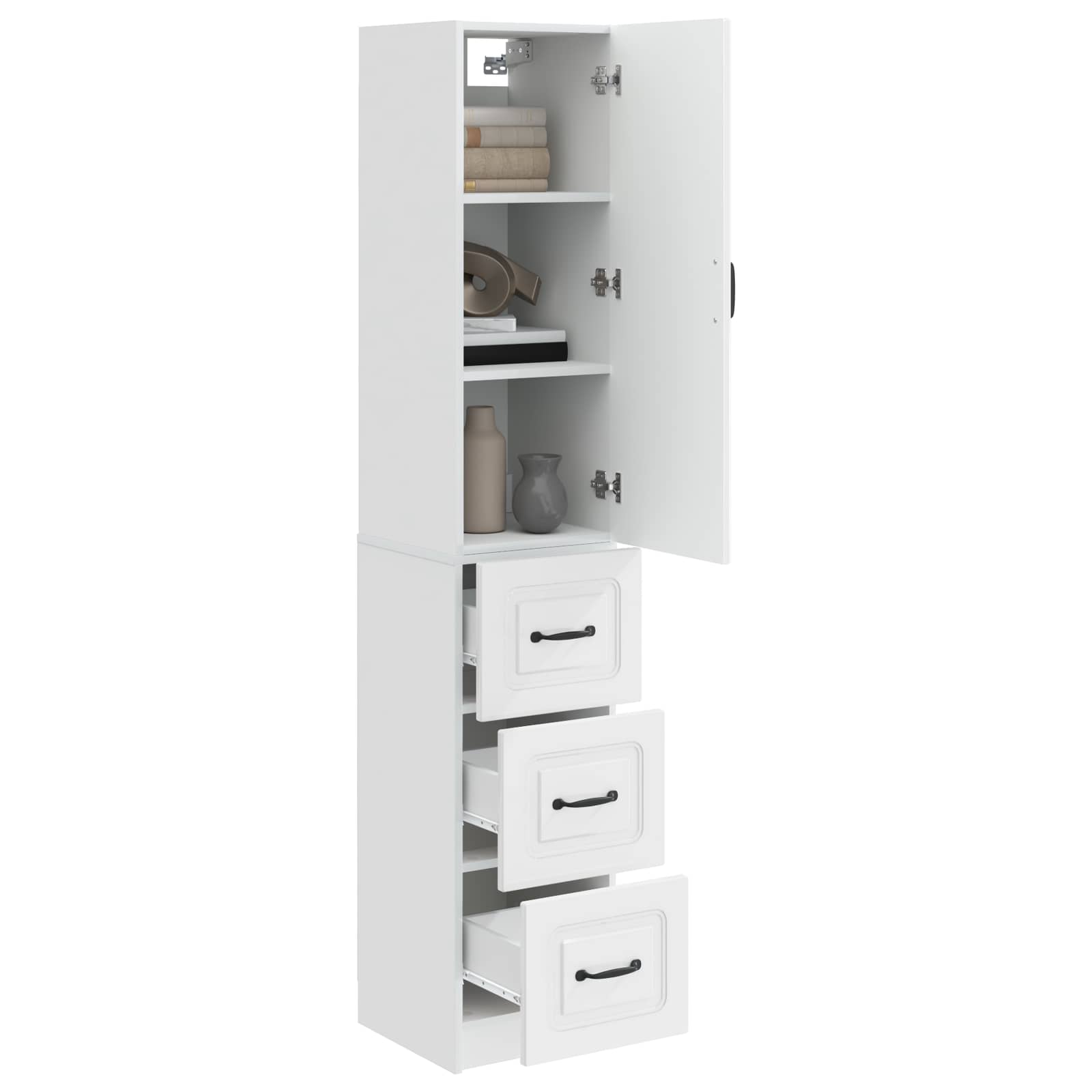 Ensemble de Meubles 2 pcs Blanc brillant 33 x 34,5 x 87 cm - XIOS