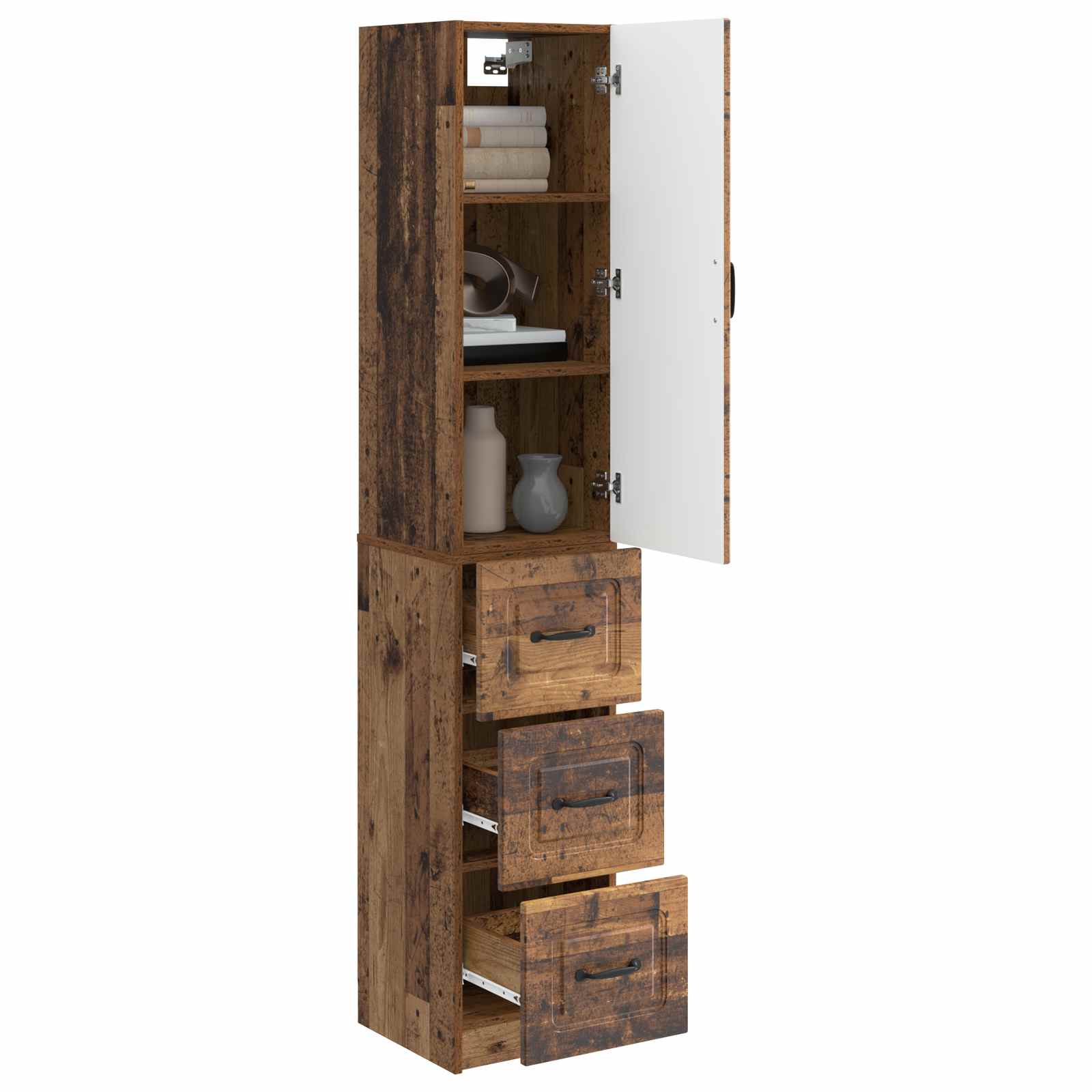 Ensemble de Meubles 2 pcs Bois ancien 33 x 34,5 x 87 cm - XIOS
