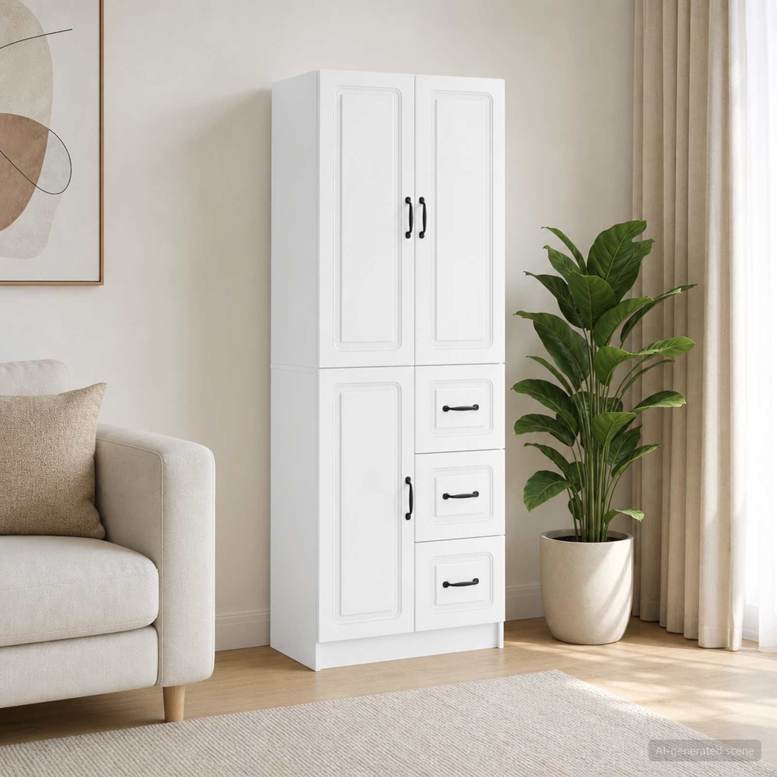 Ensemble de Meubles 2 pc Blanc brillant Bois d'ingénierie - XIOS